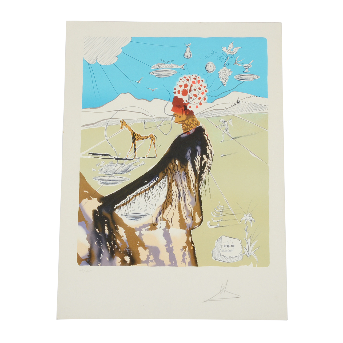 Salvador Dalí Original Lithograph from "The Earth Goddess"