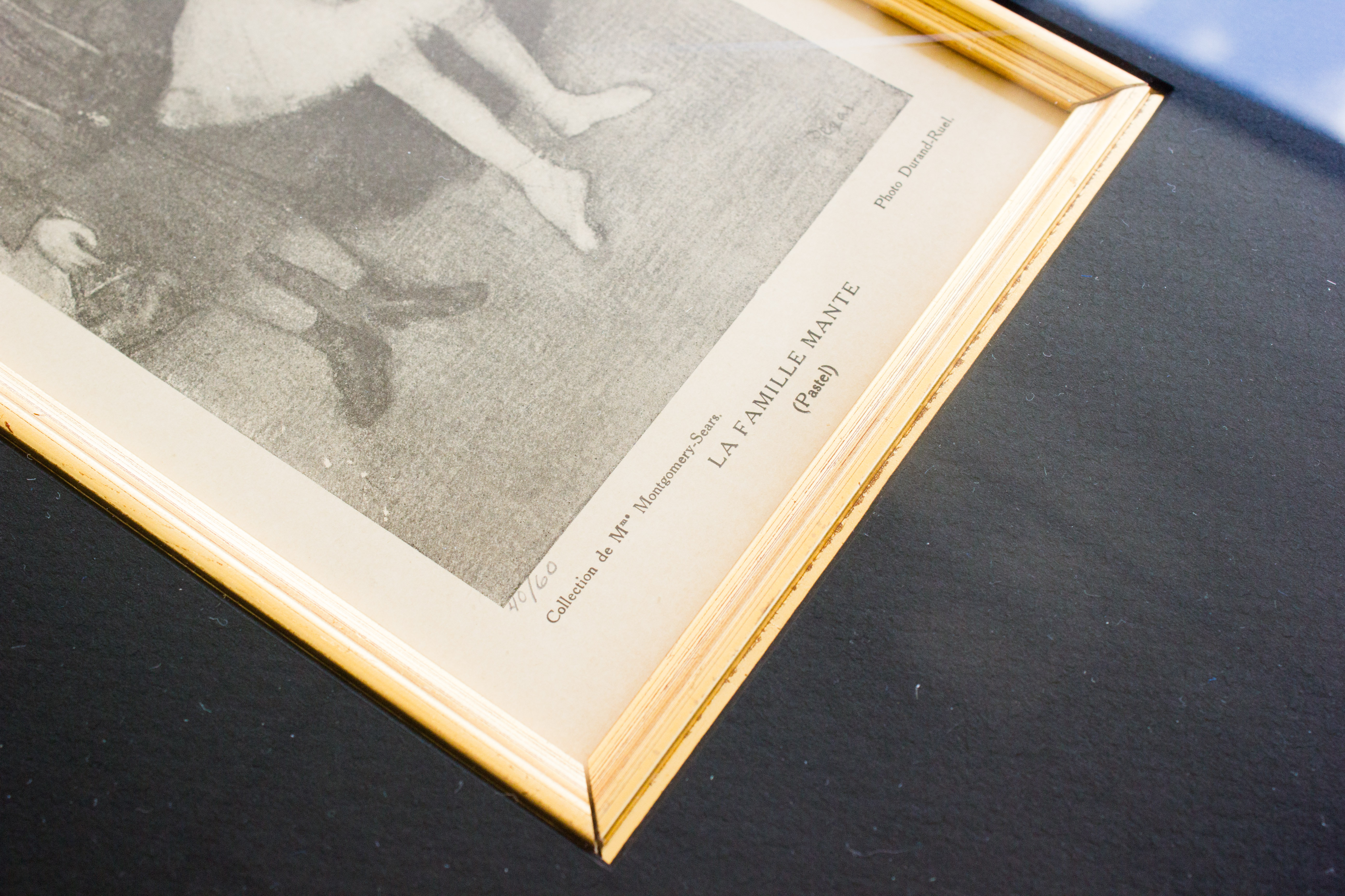 Limited Edition Offset Lithograph After Edgar Degas' "La Famille Mante"