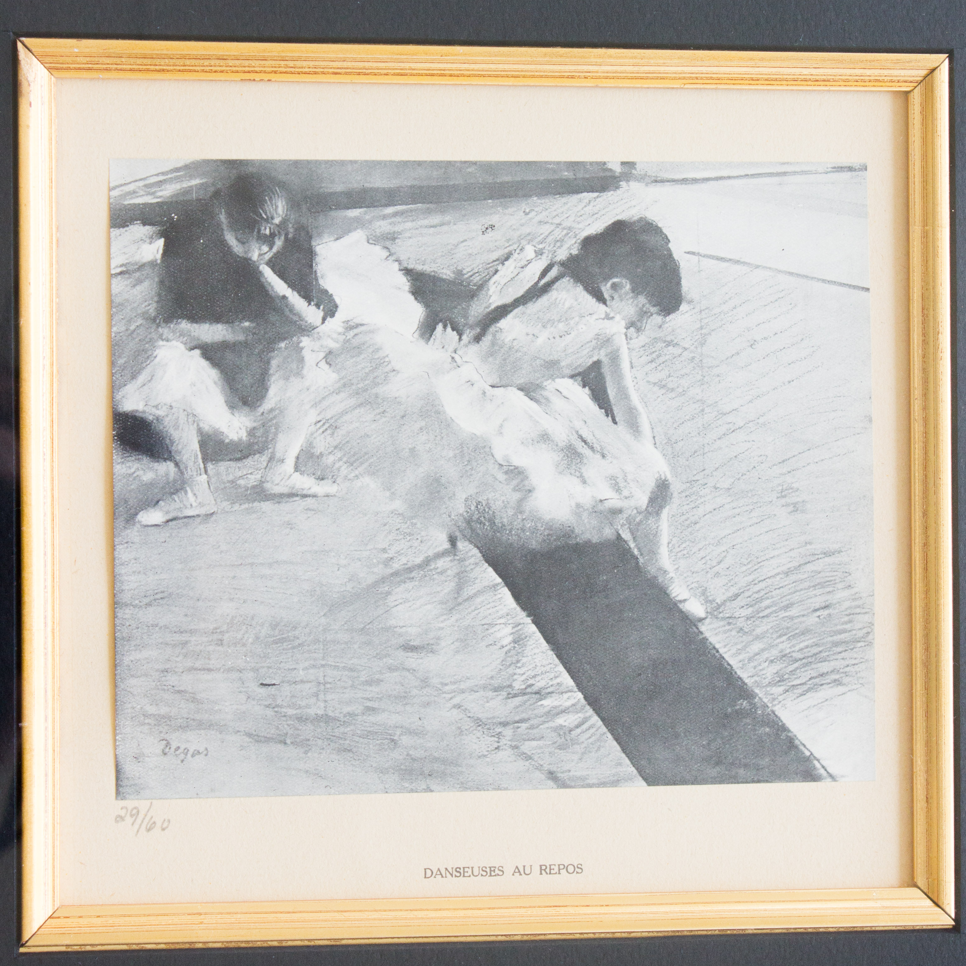 Limited Edition Offset Lithograph After Edgar Degas' "Danseuses au Repos"
