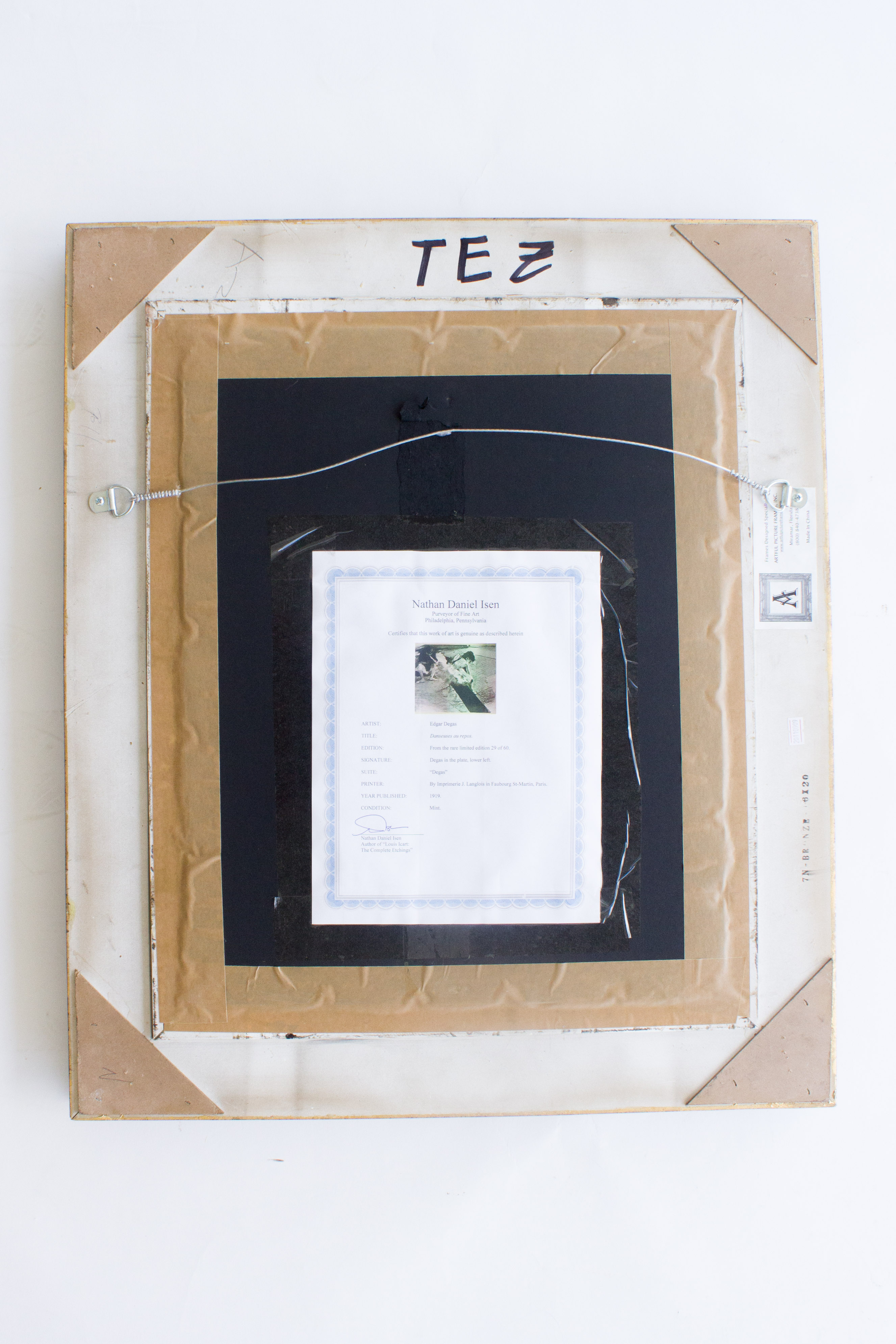 Limited Edition Offset Lithograph After Edgar Degas' "Danseuses au Repos"