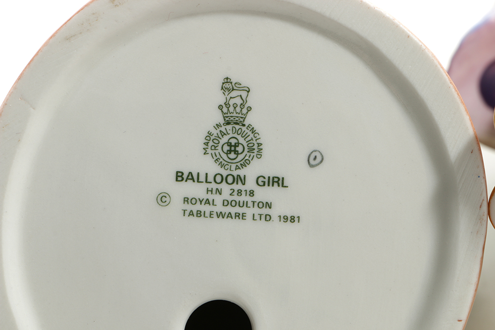 1980s Royal Doulton China Balloon Figurines