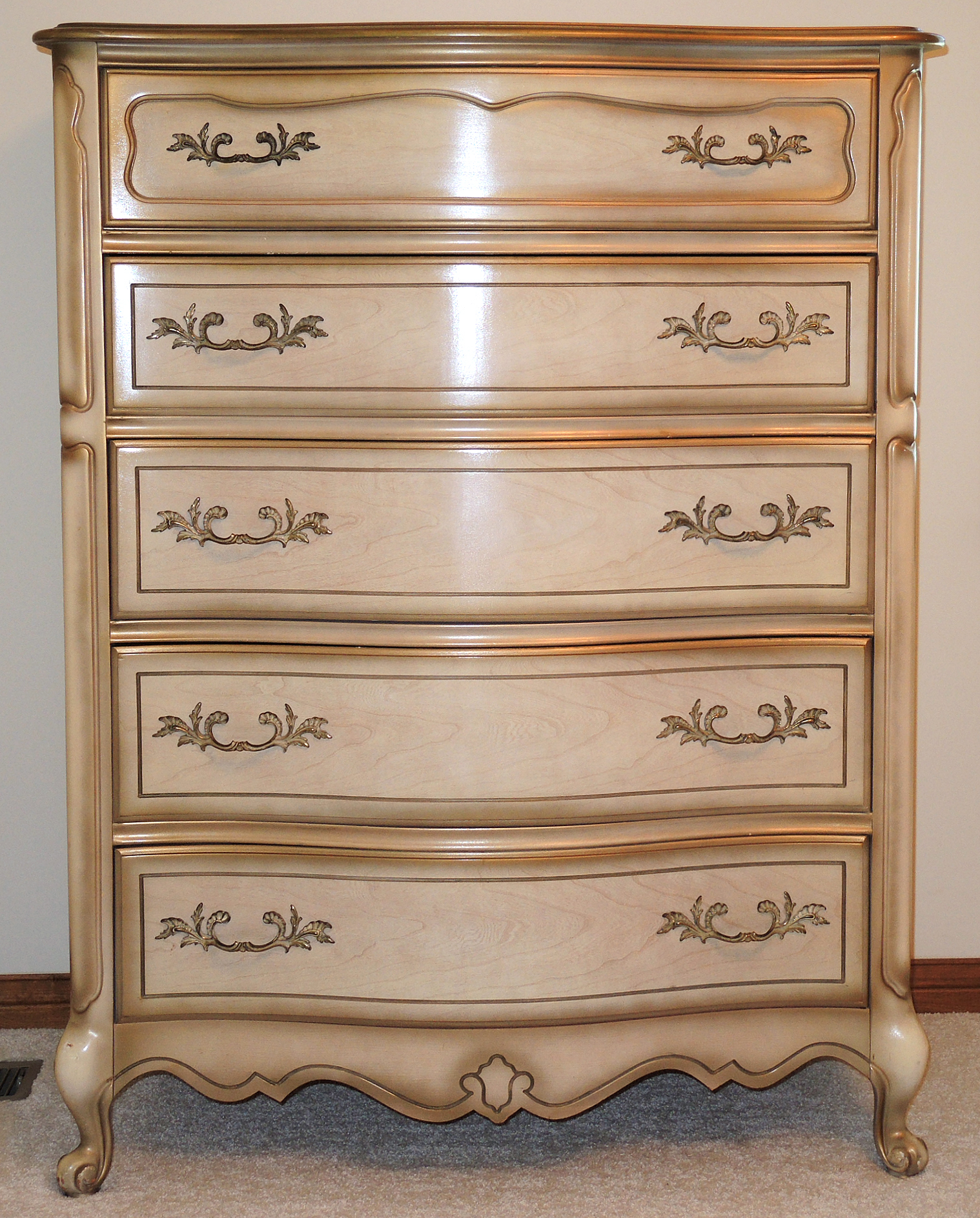 French Provincial Style Bedroom Set by Bassett Furniture