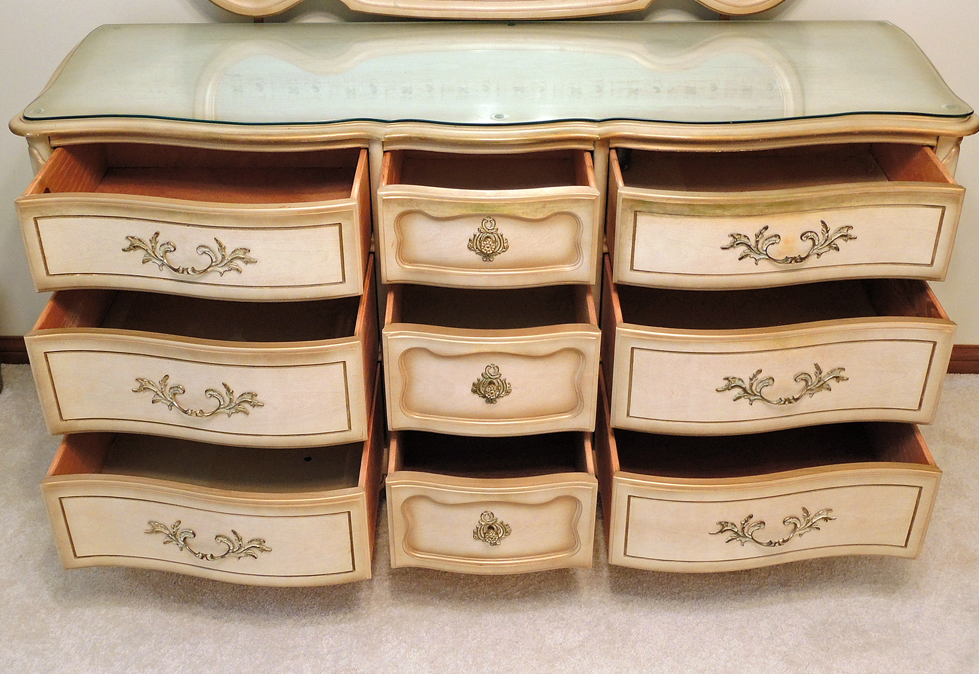 French Provincial Style Bedroom Set by Bassett Furniture