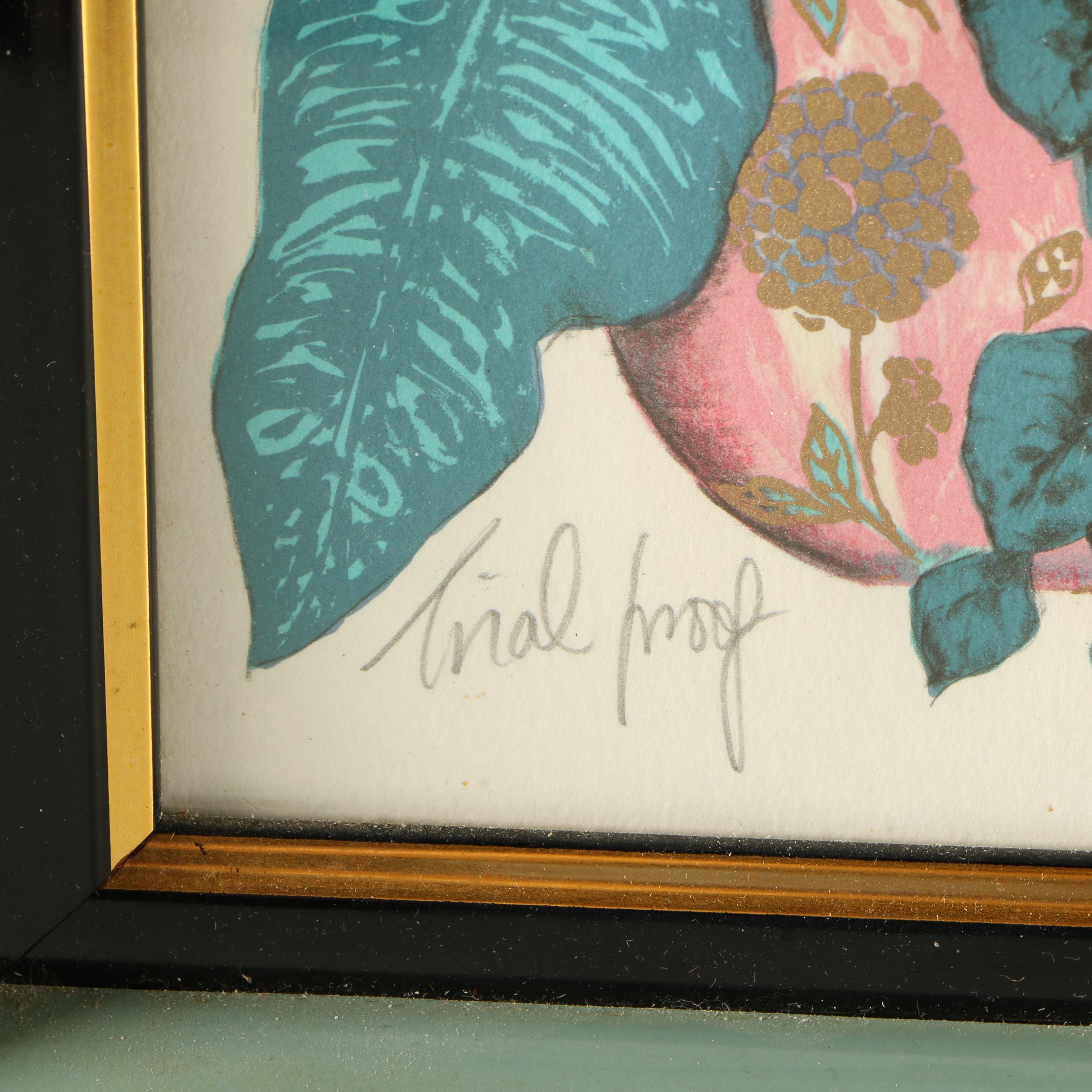 Mary Vickers Embellished Lithograph "Keep Loving Me"