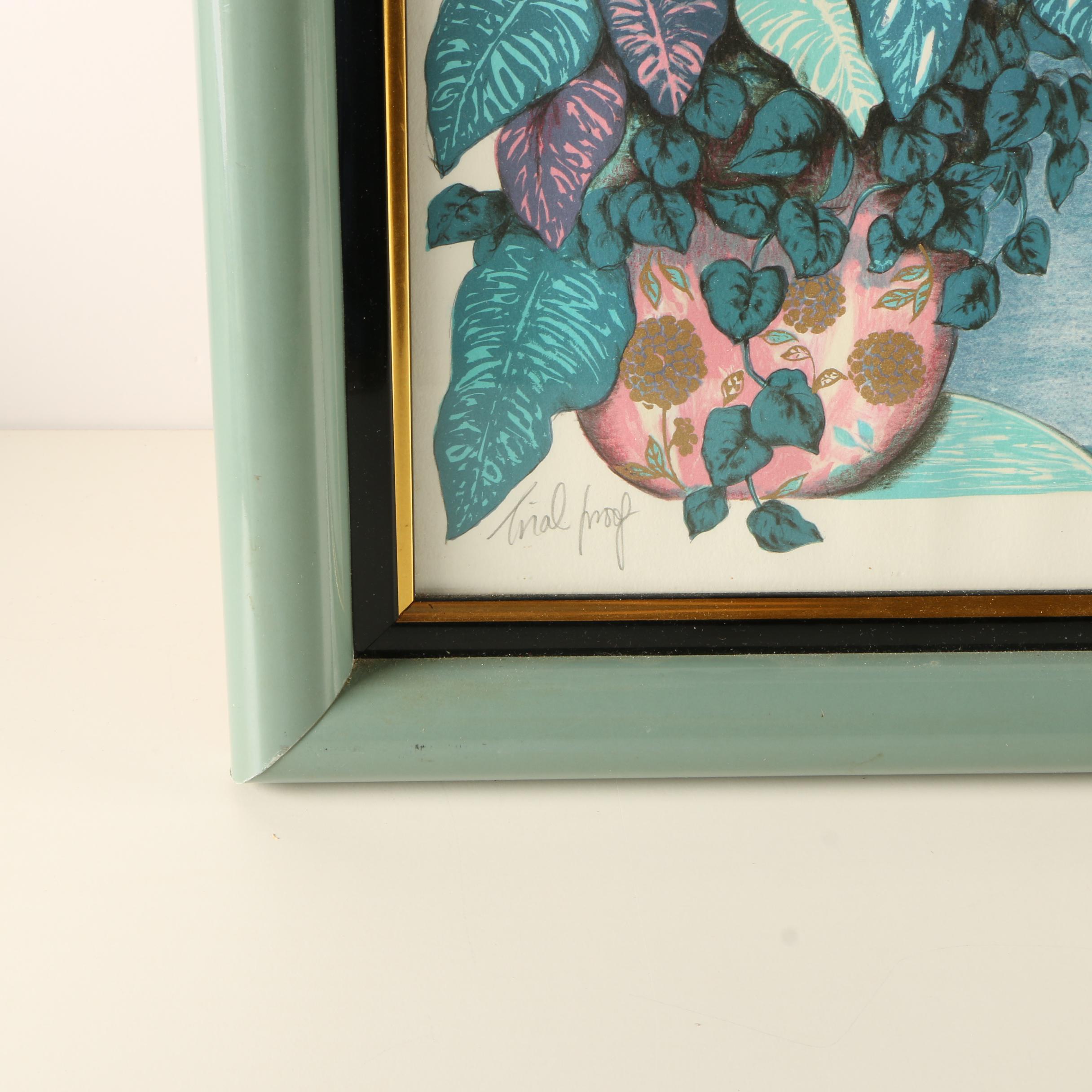 Mary Vickers Embellished Lithograph "Keep Loving Me"