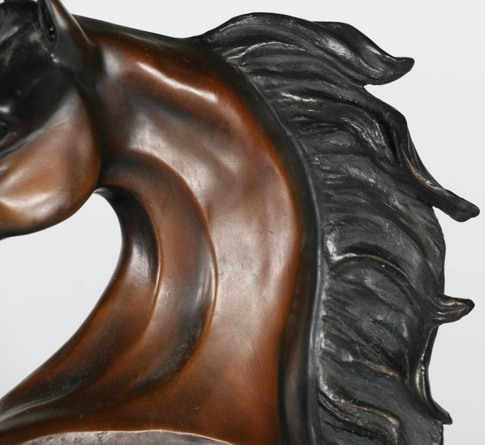 Snell Johnson Cast Bronze Sculpture Titled "Arab"