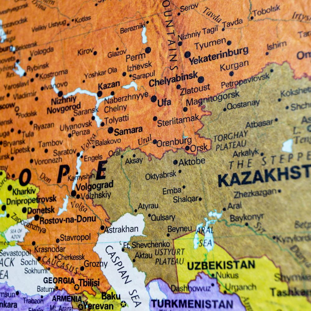 Large Framed World Map