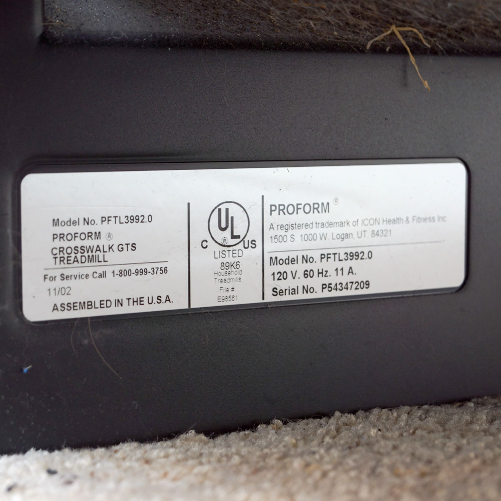 Pro-Form CrossWalk GTS Treadmill