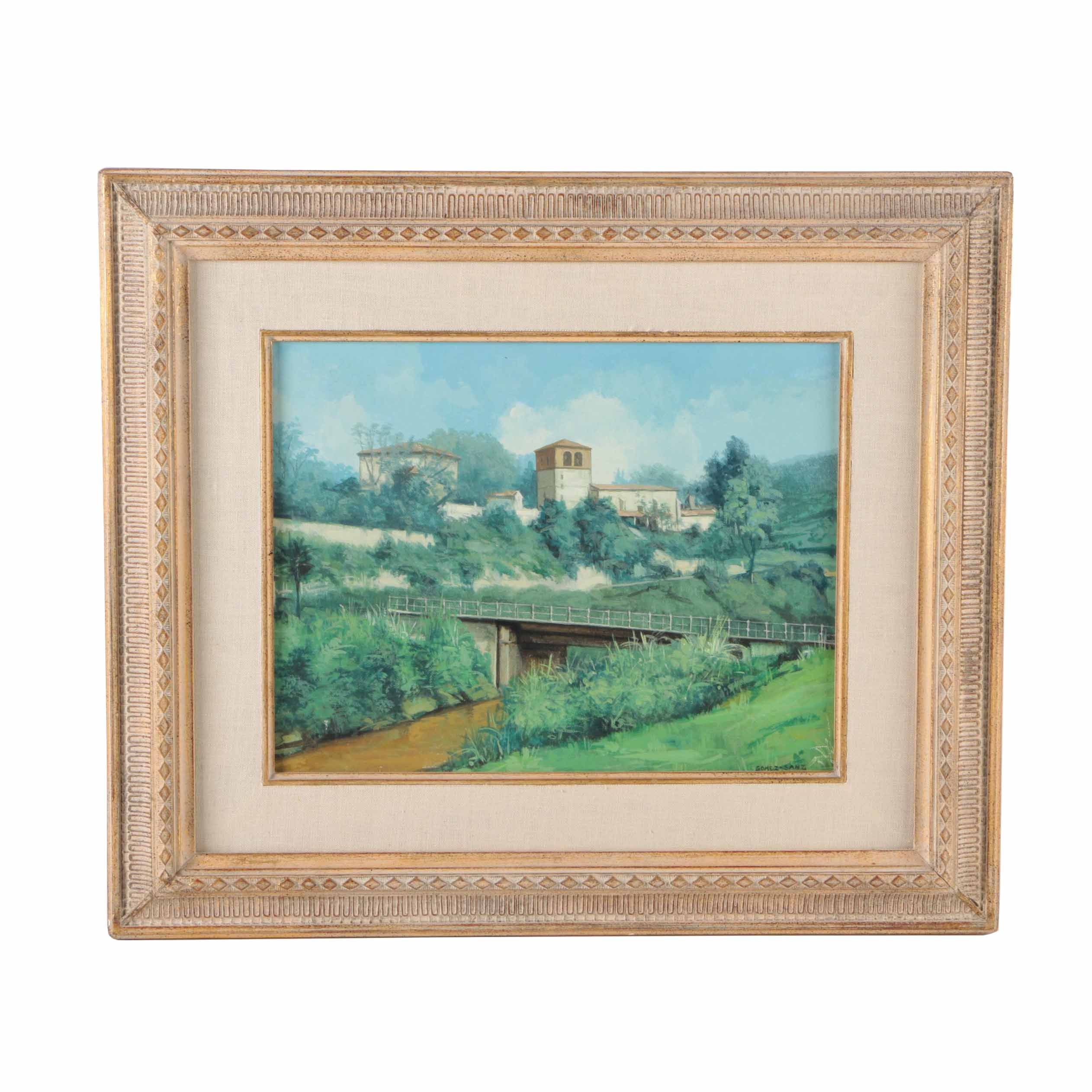 "Landscape" Jose Gomez-Sanz Original Oil Painting on Canvas