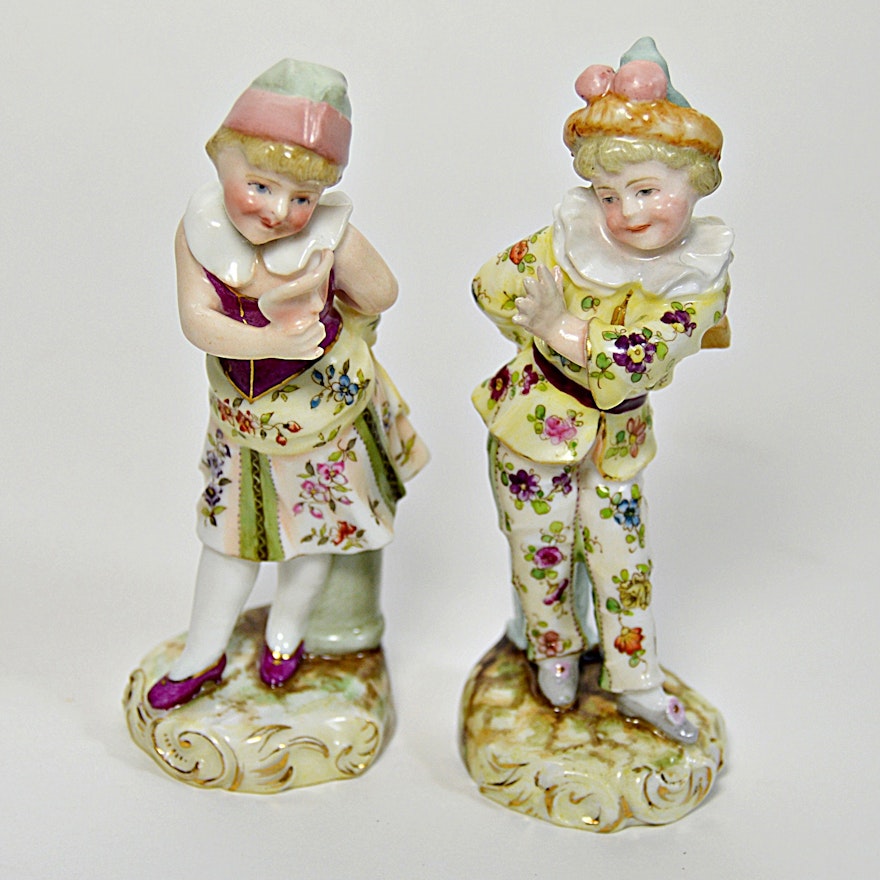 Antique Dresden Porcelain Figurines