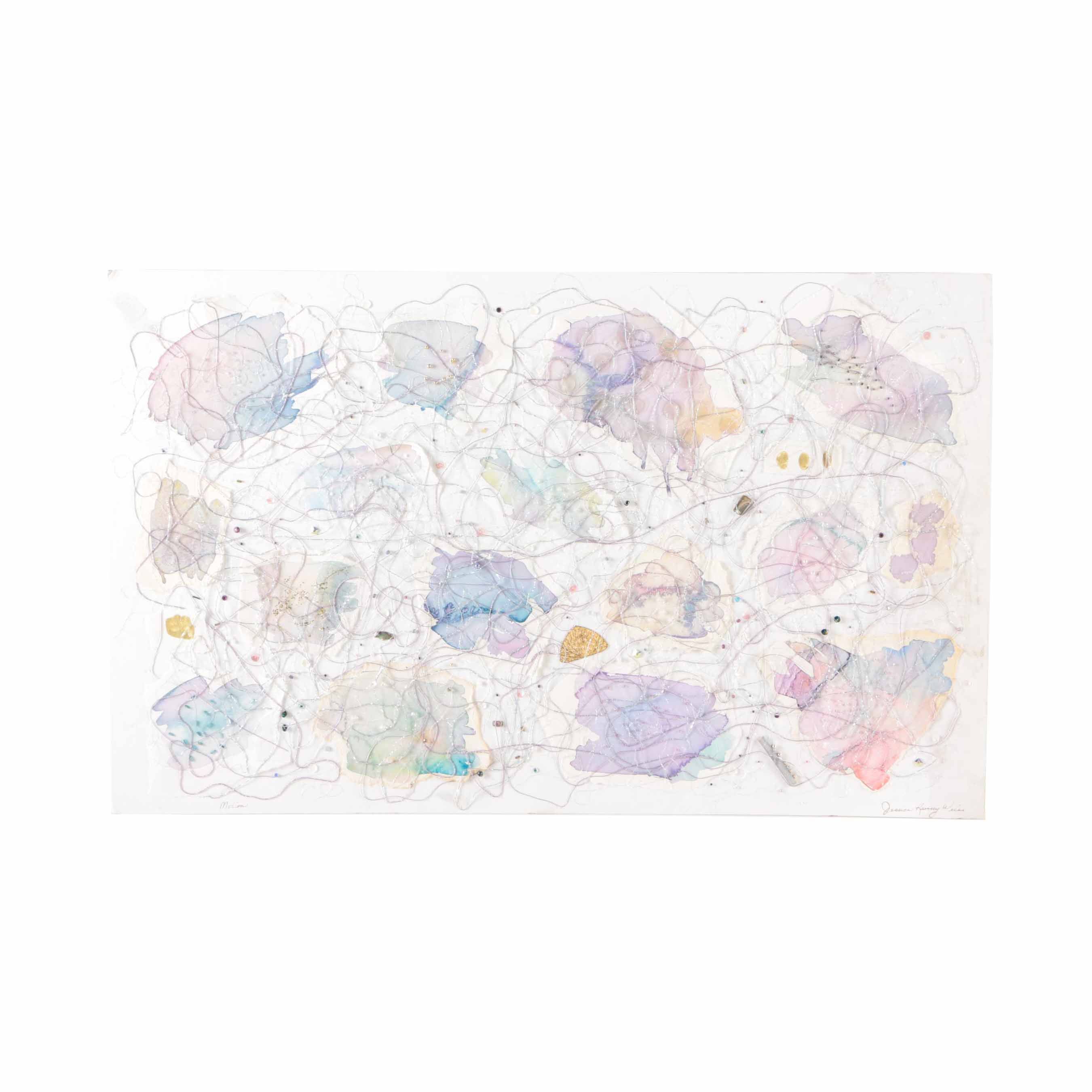 Jessica Ramsey Weiss Original Mixed Media Collage "Motion"