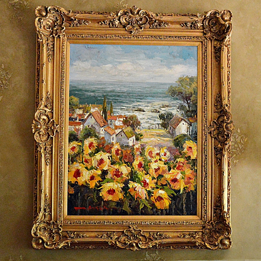 Lawson Oil Landscape with Sunflowers