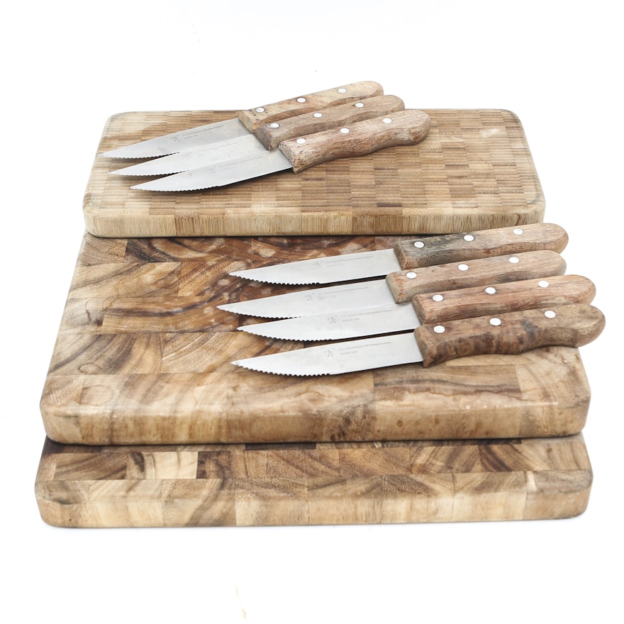 J. A. Henckels International Steak Knives and Cutting Boards