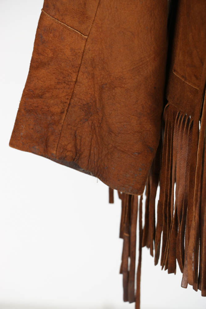 Vintage Brown Suede Fringe Jacket by Joo Kay