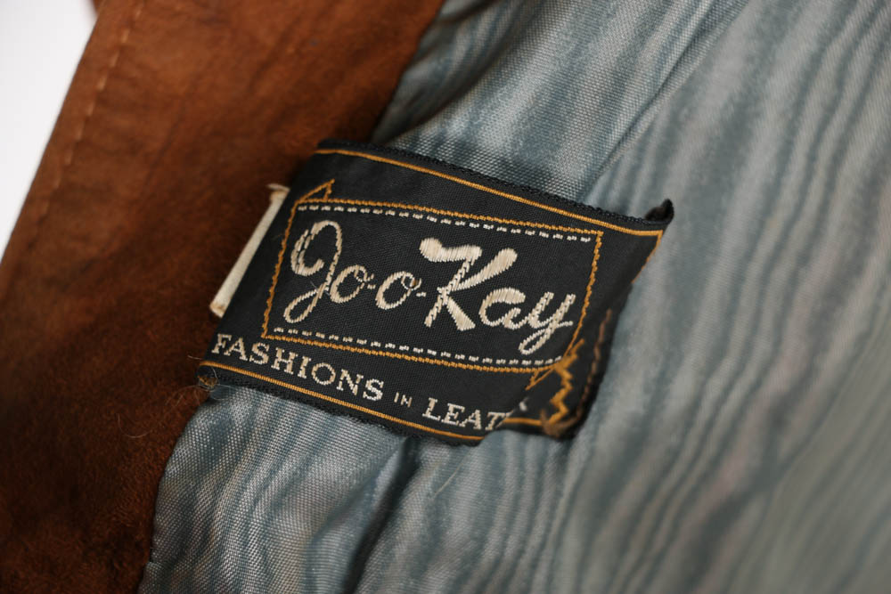 Vintage Brown Suede Fringe Jacket by Joo Kay