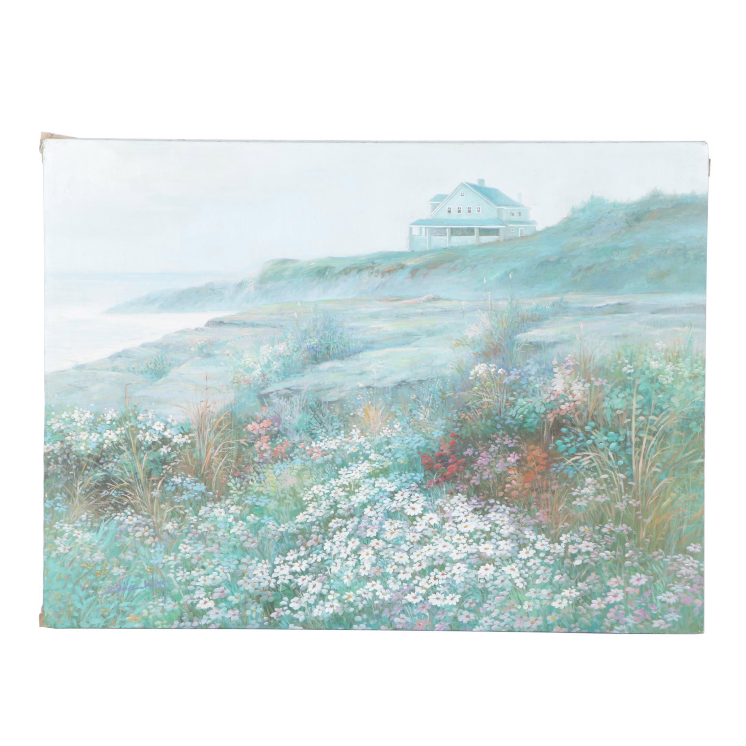 Ronald Wong Oil on Canvas "Landscape"