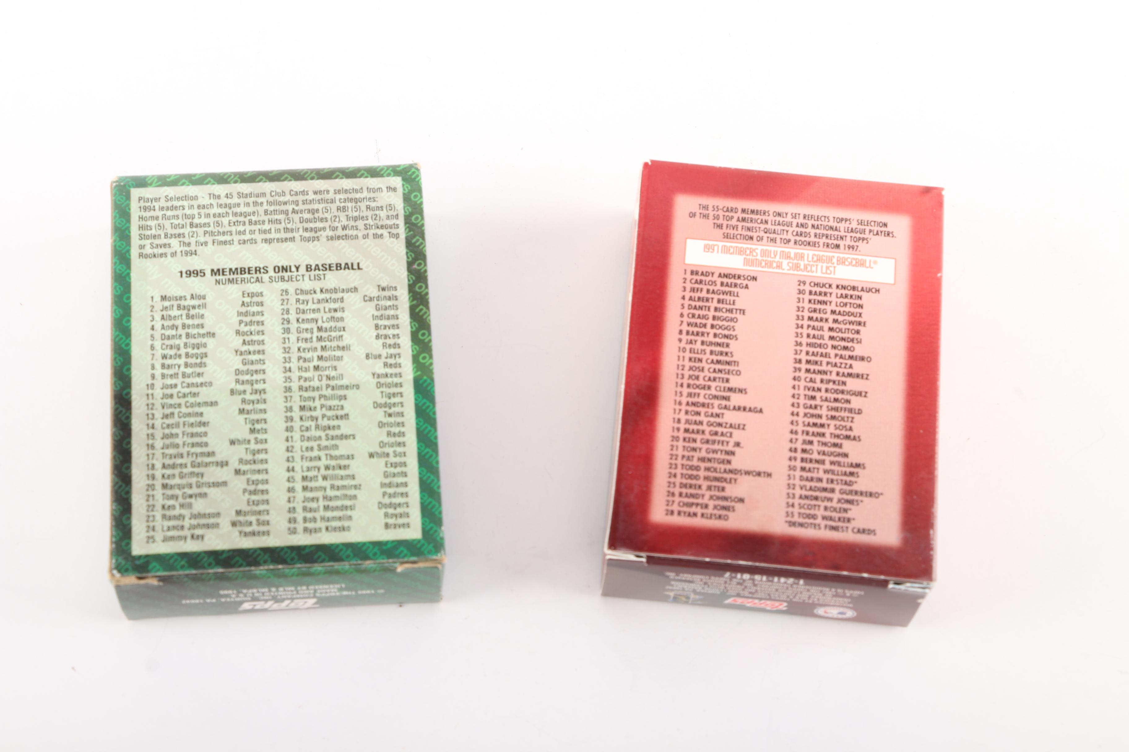 1990s and 2000s Baseball Cards