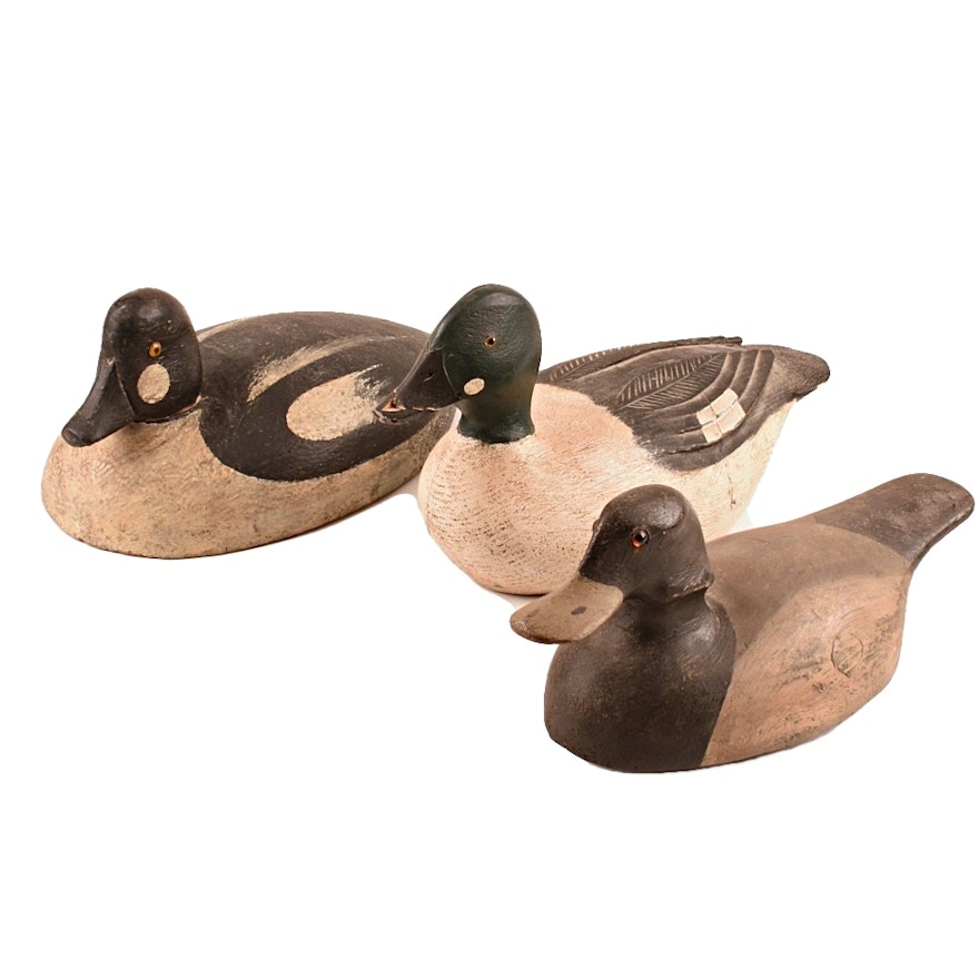 Three Vintage Duck Decoys