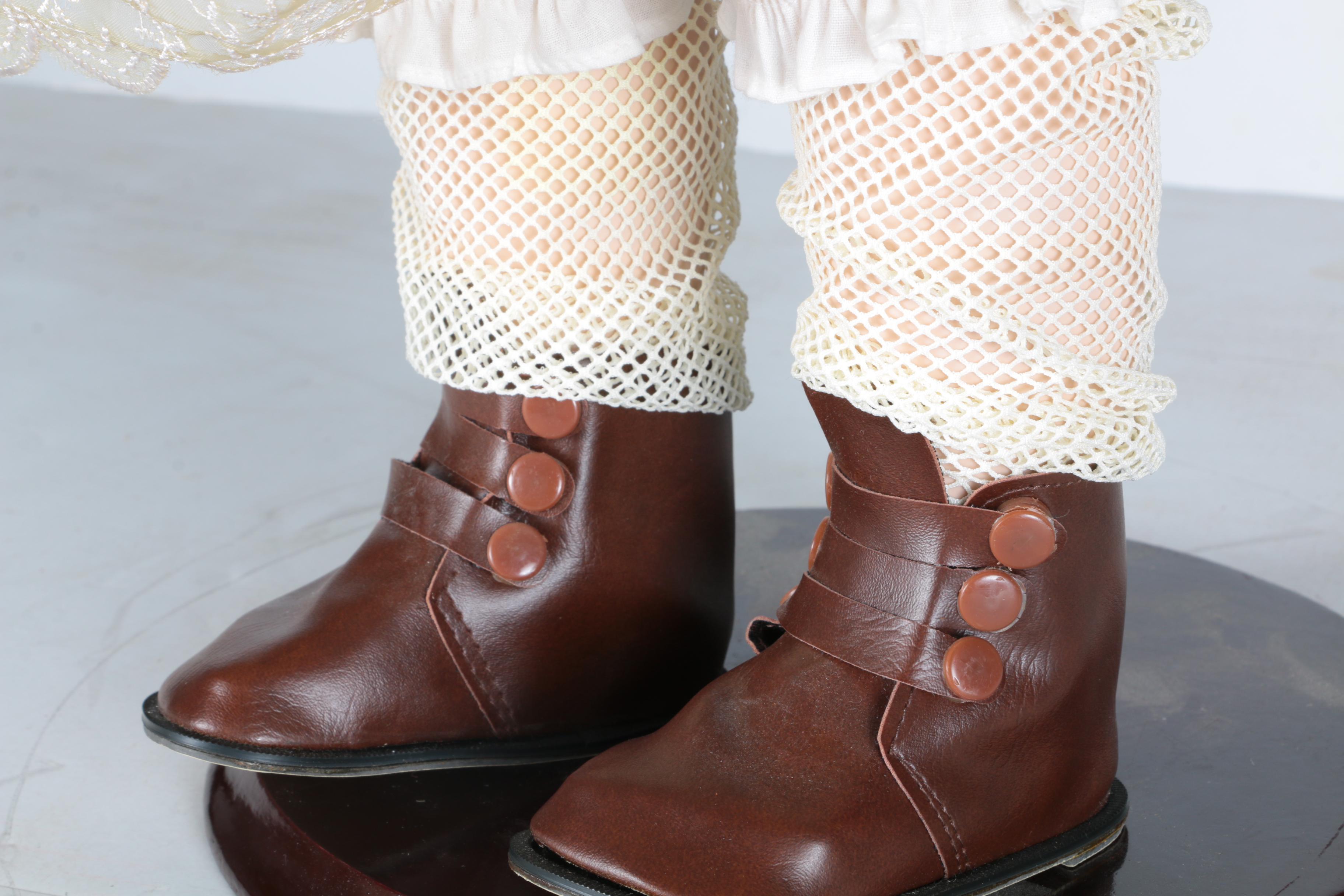 Porcelain Doll with Stand