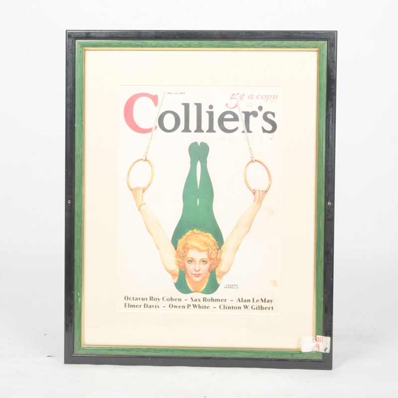 Assortment of Framed "Collier's" Magazine Covers