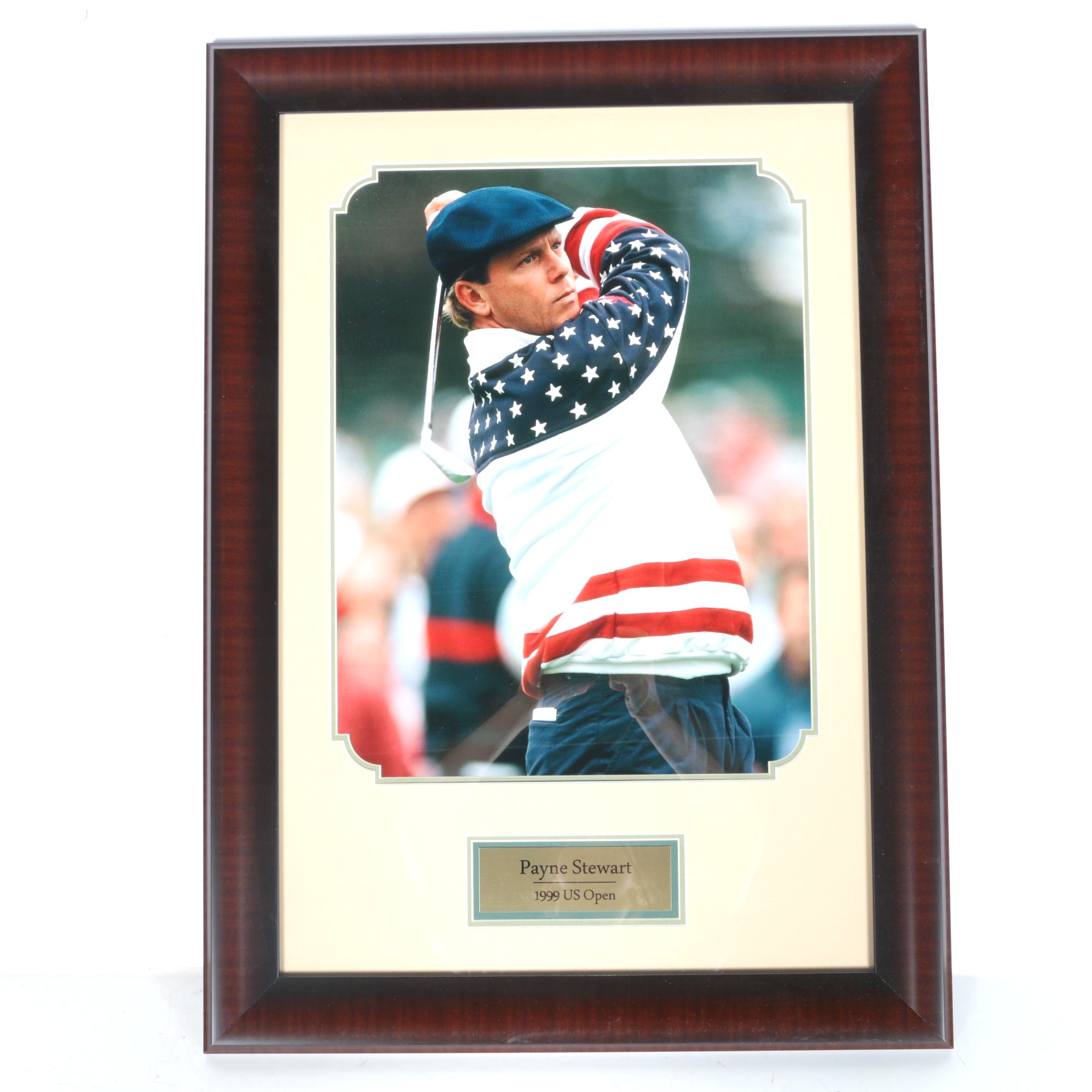 Framed Photograph of Payne Stewart