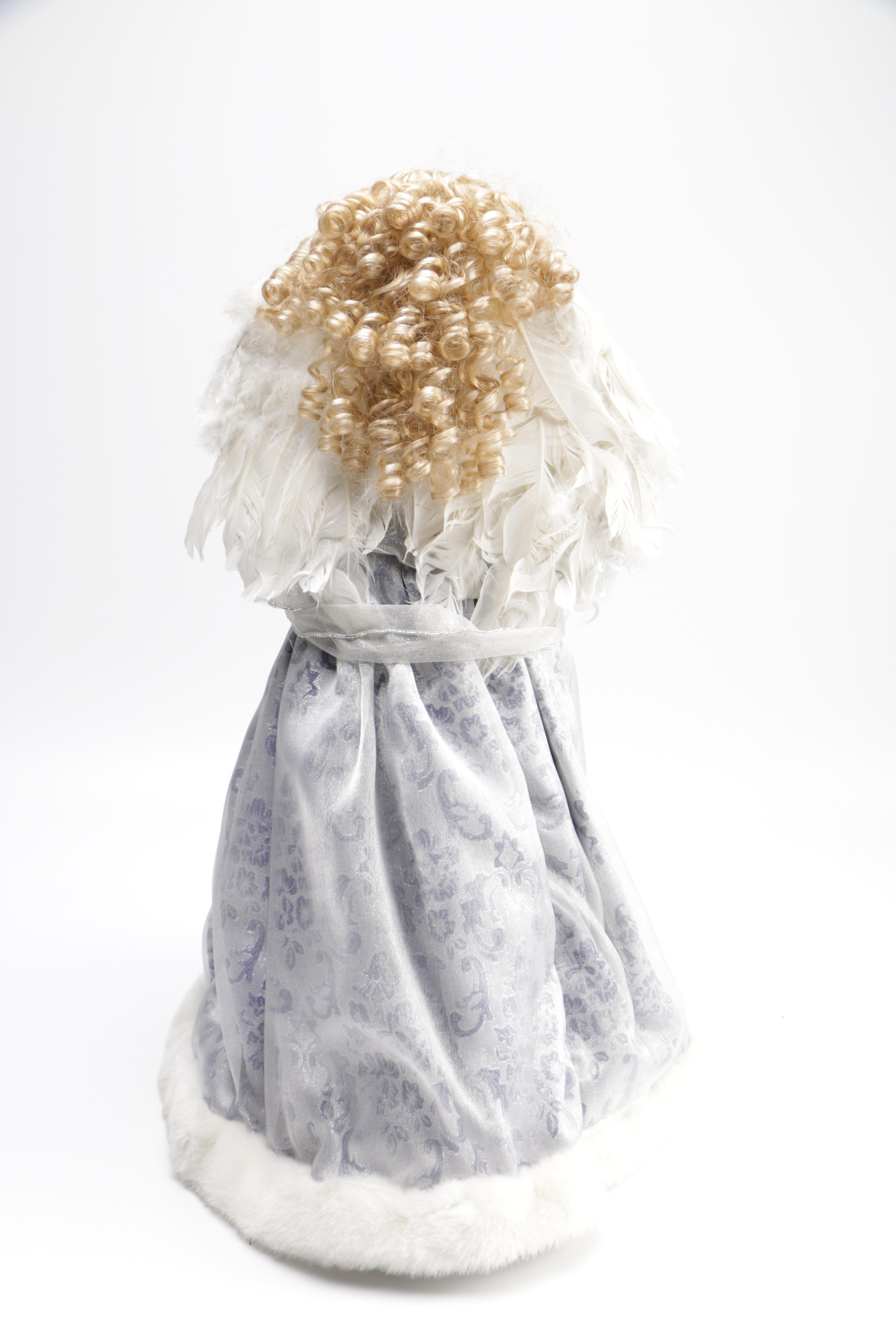 Porcelain Angel Tree Topper Doll