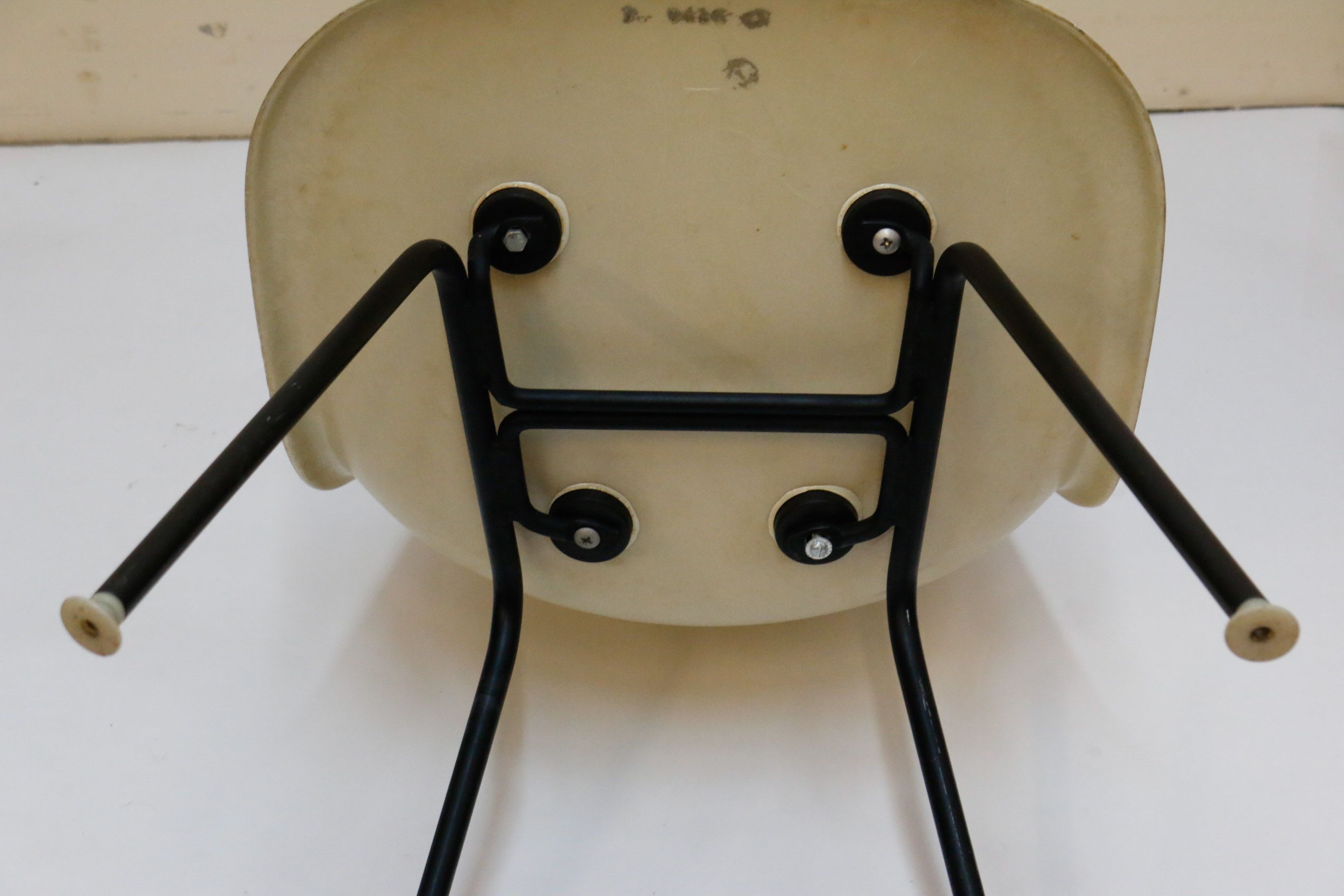 Two Eames Shell Chairs by Herman Miller