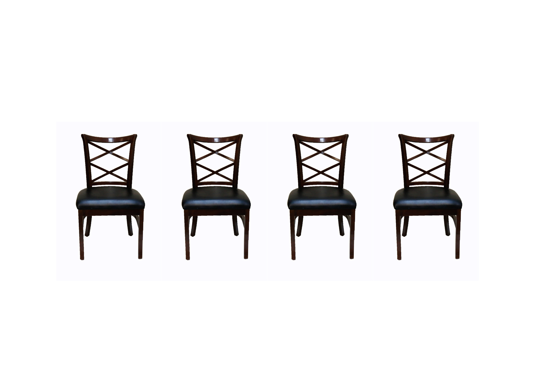 Set of Four Wooden Chairs