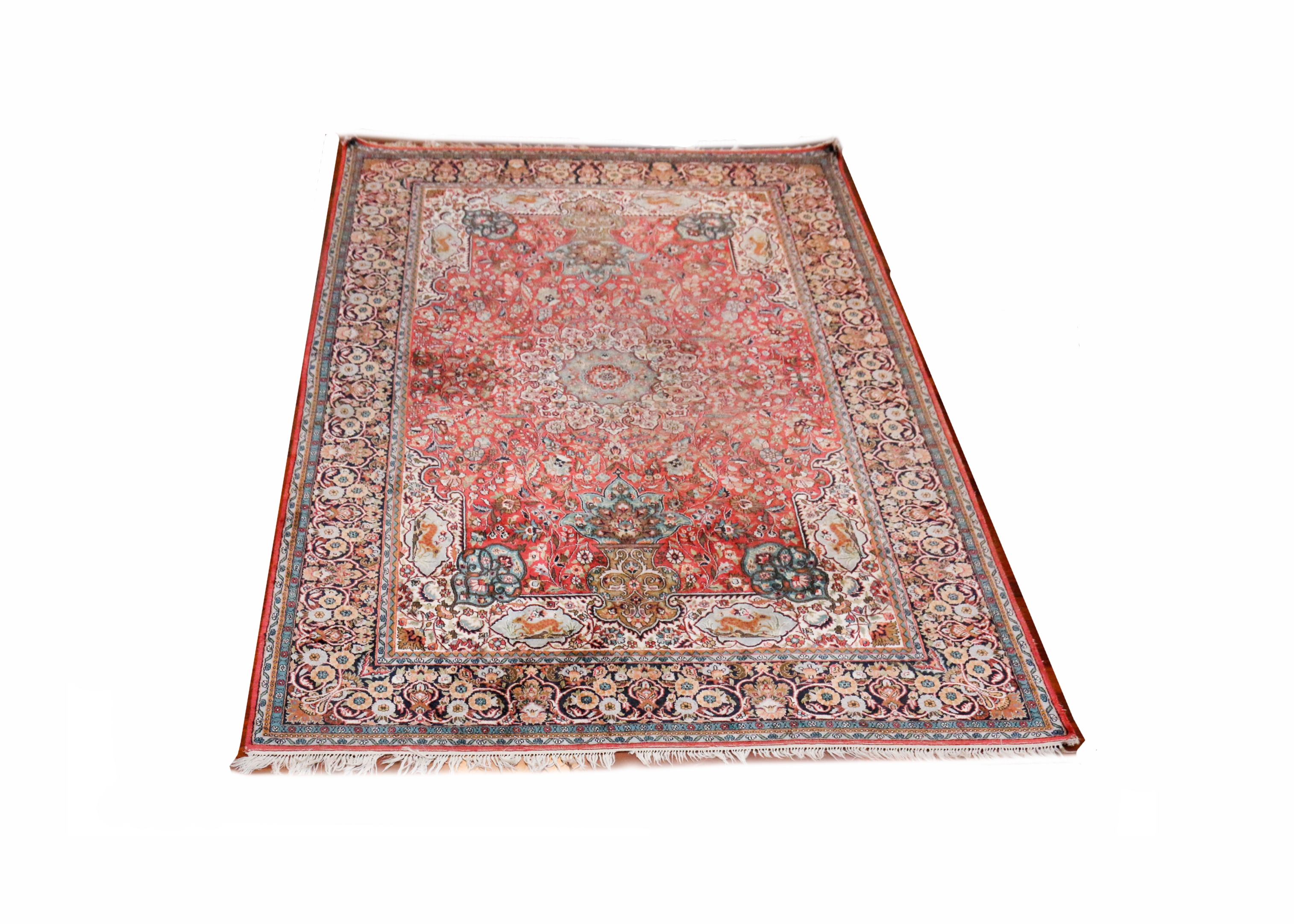 Hand-Knotted Tabriz Wool Area Rug