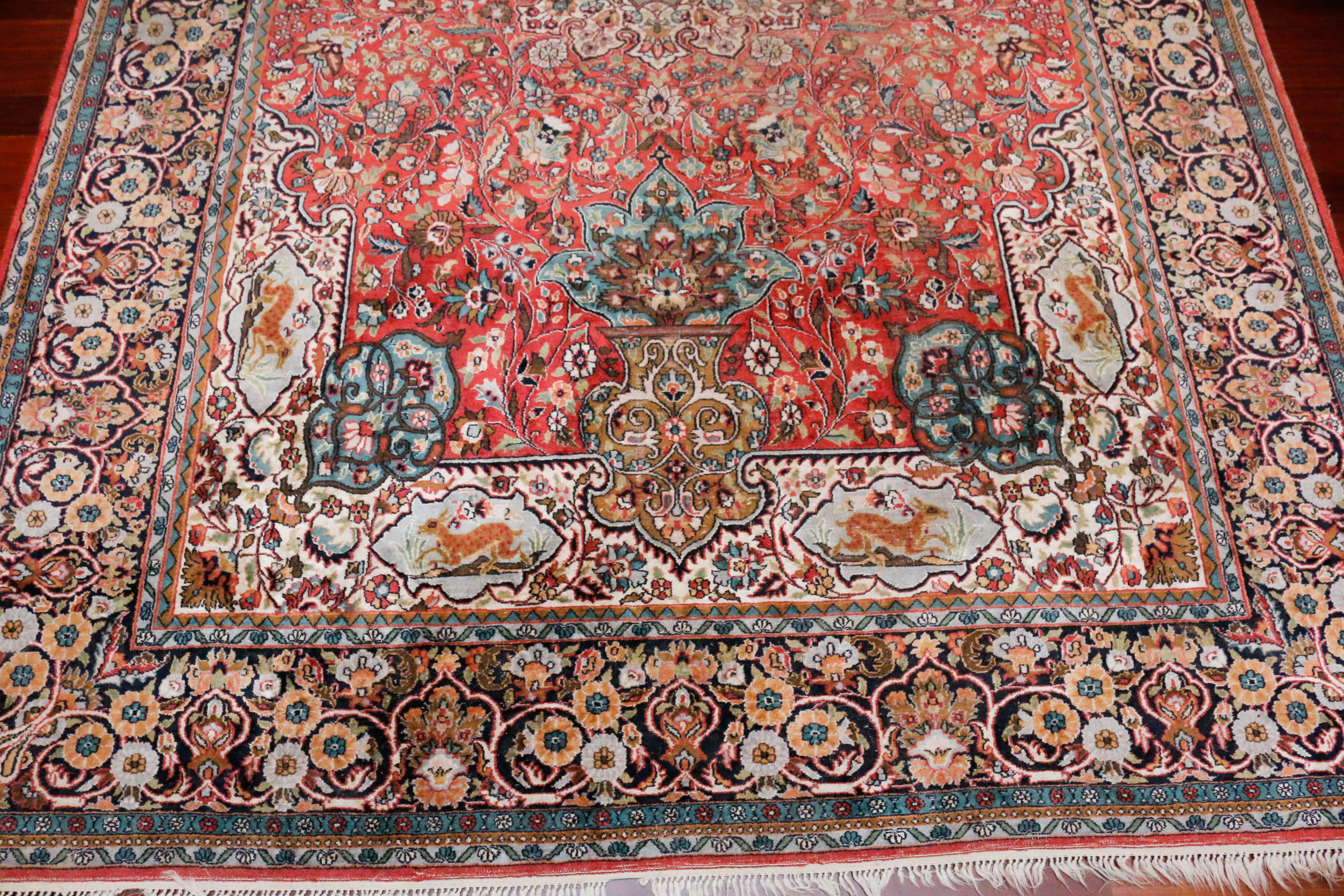 Hand-Knotted Tabriz Wool Area Rug