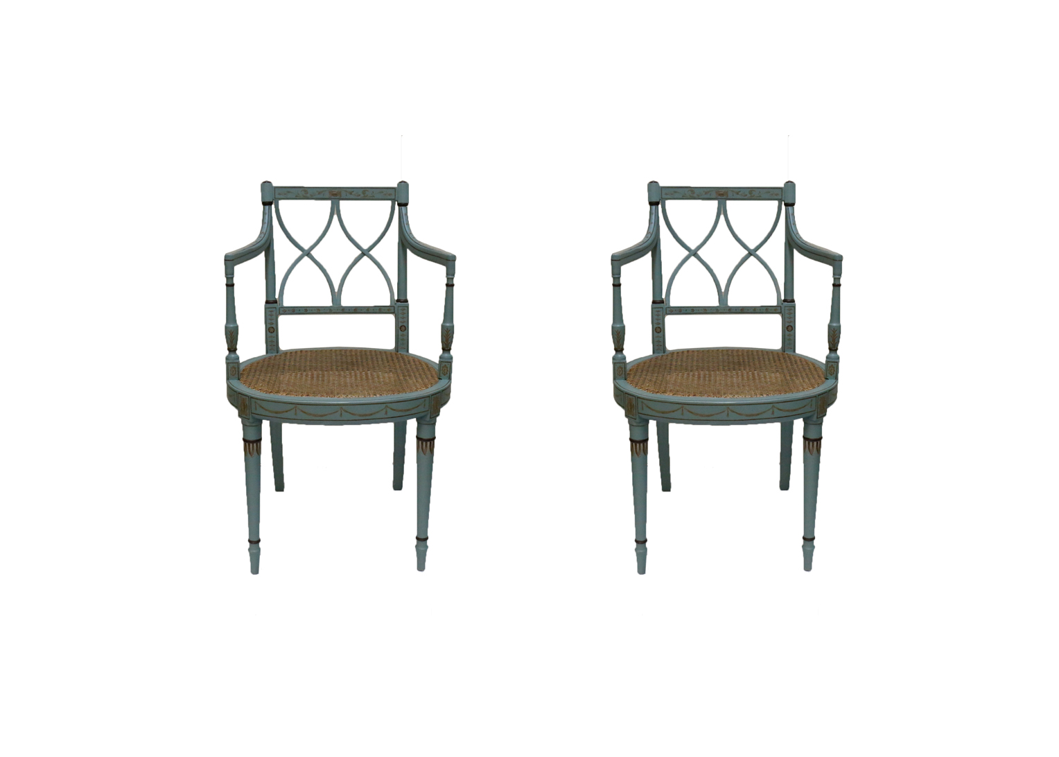 Pair of Cane Chairs