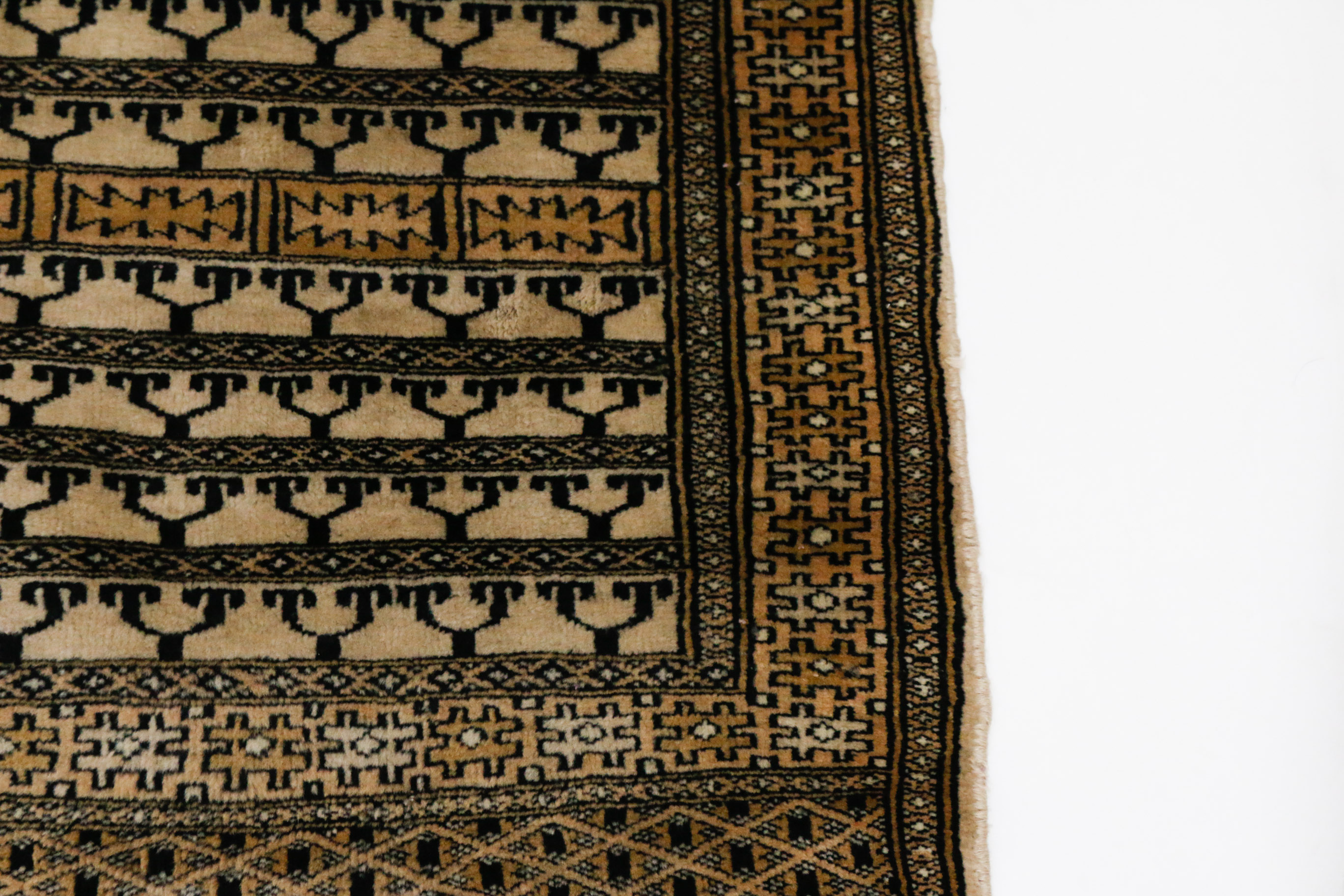 Signed Hand-Knotted Turkmen Tekke Ensi Area Rug