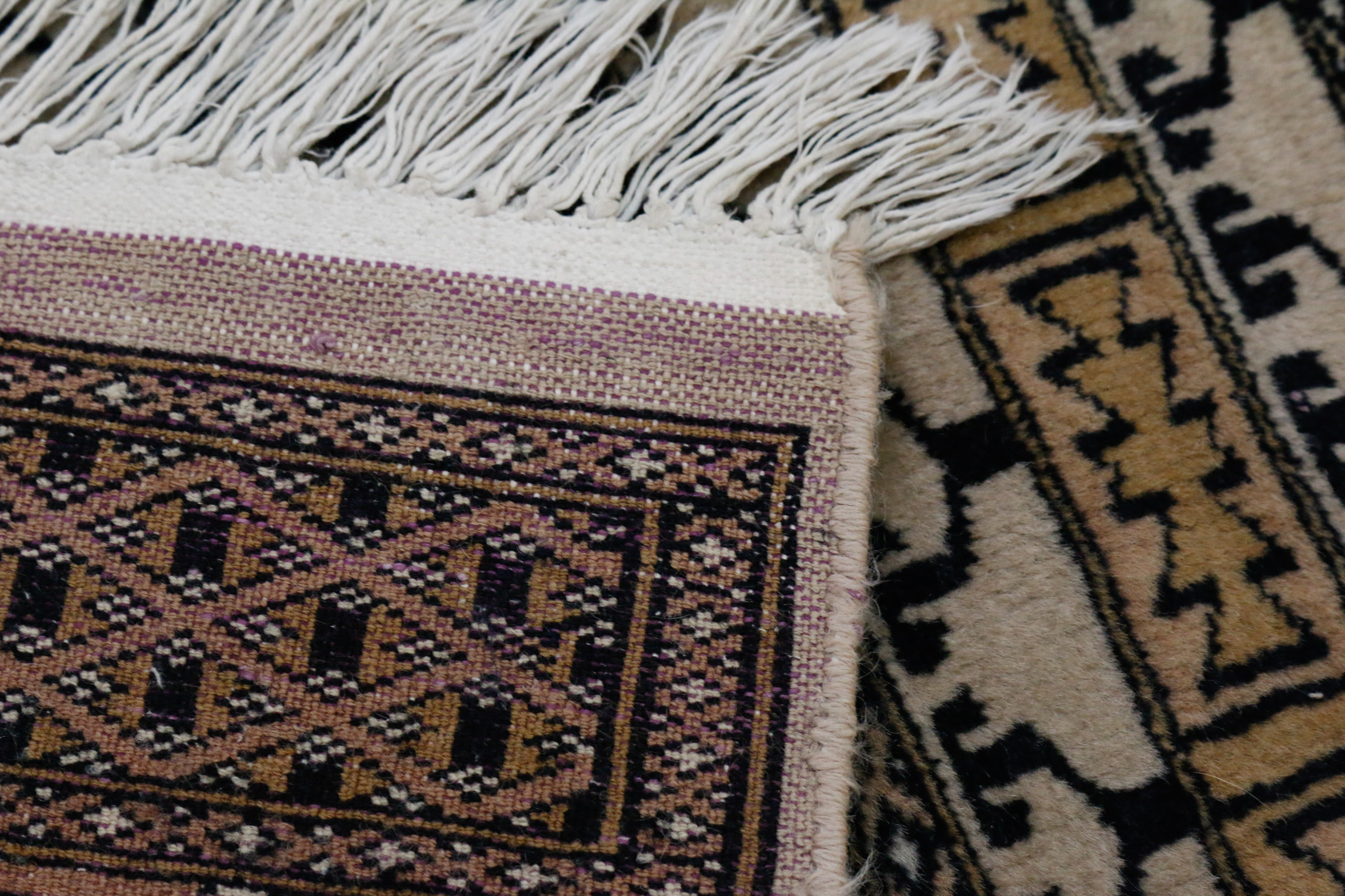 Signed Hand-Knotted Turkmen Tekke Ensi Area Rug