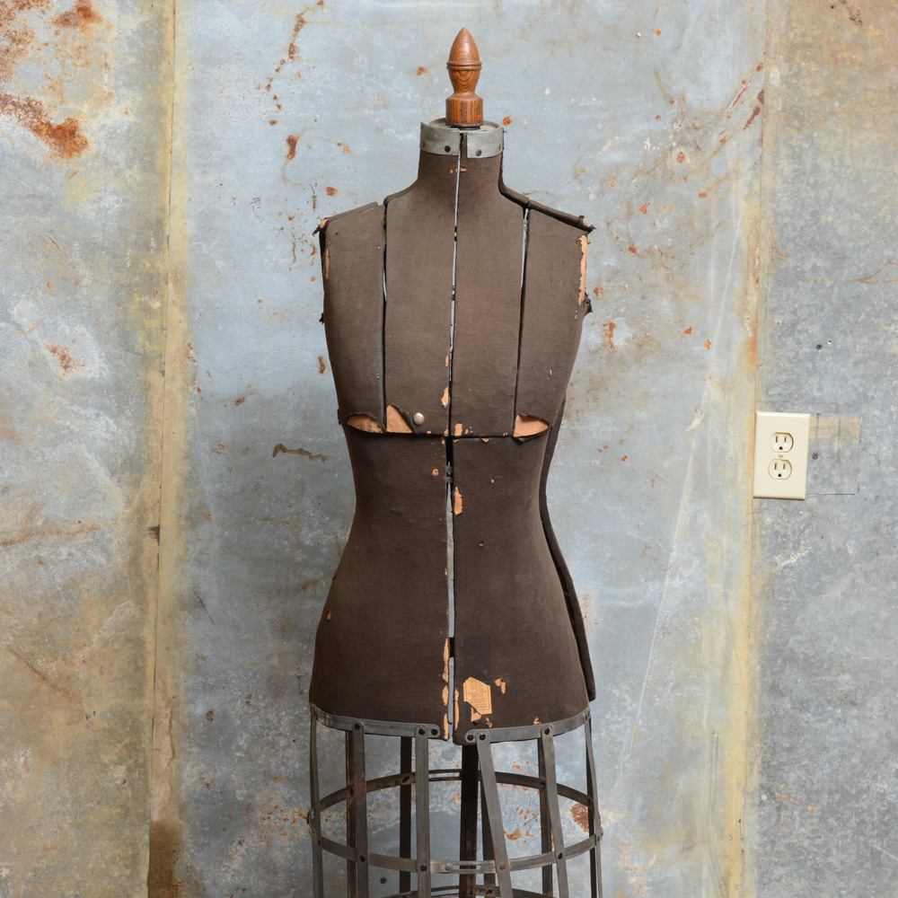 Antique Mannequin Bust Stand
