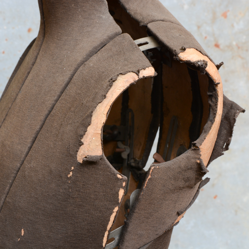 Antique Mannequin Bust Stand