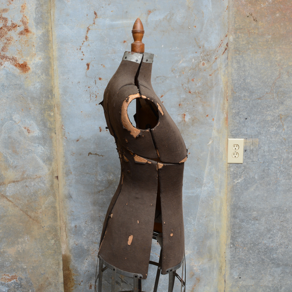 Antique Mannequin Bust Stand
