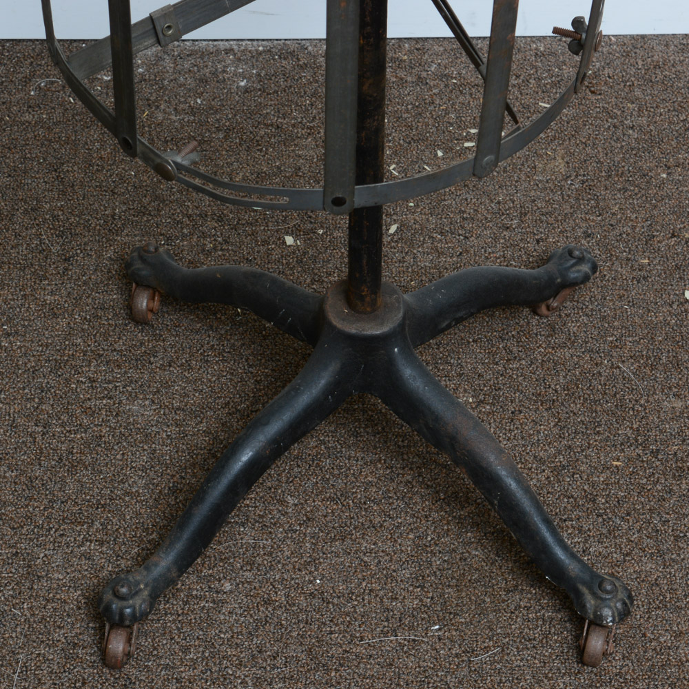 Antique Mannequin Bust Stand