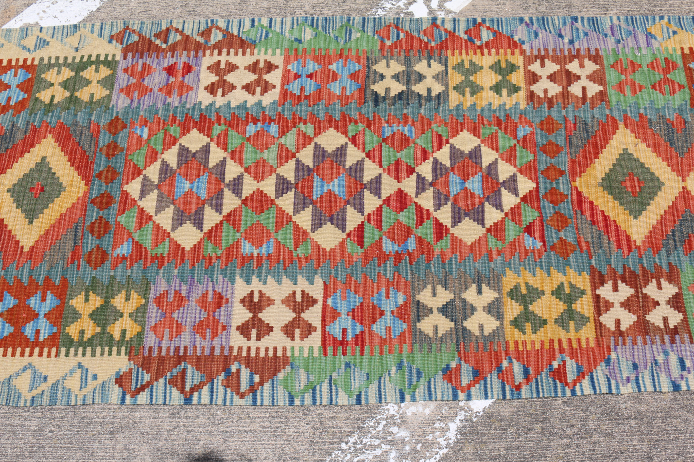 Handwoven Turkish Kilim Runner