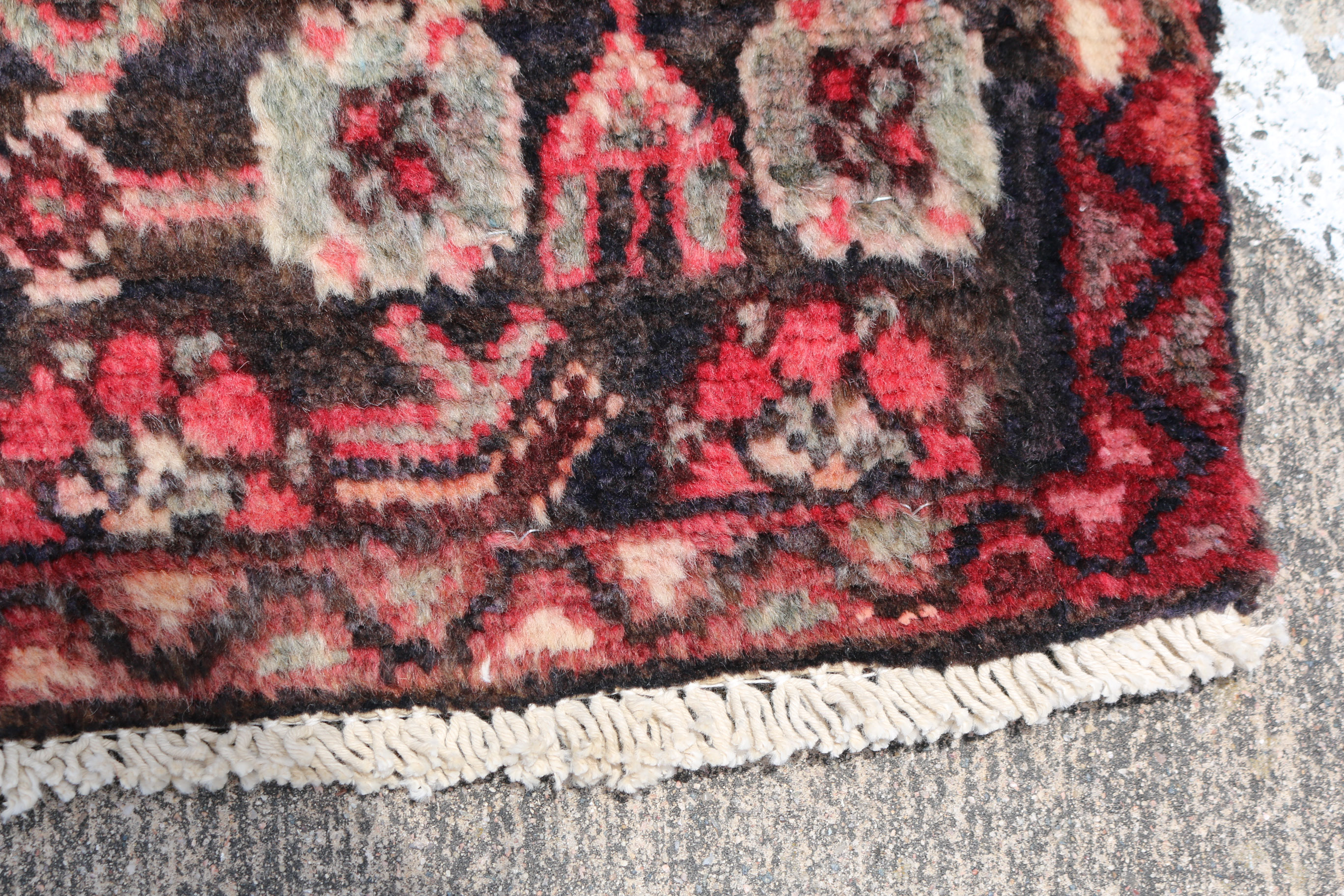 Handwoven Vintage Persian Lilhan Mallayer Sarouk Rug Runner