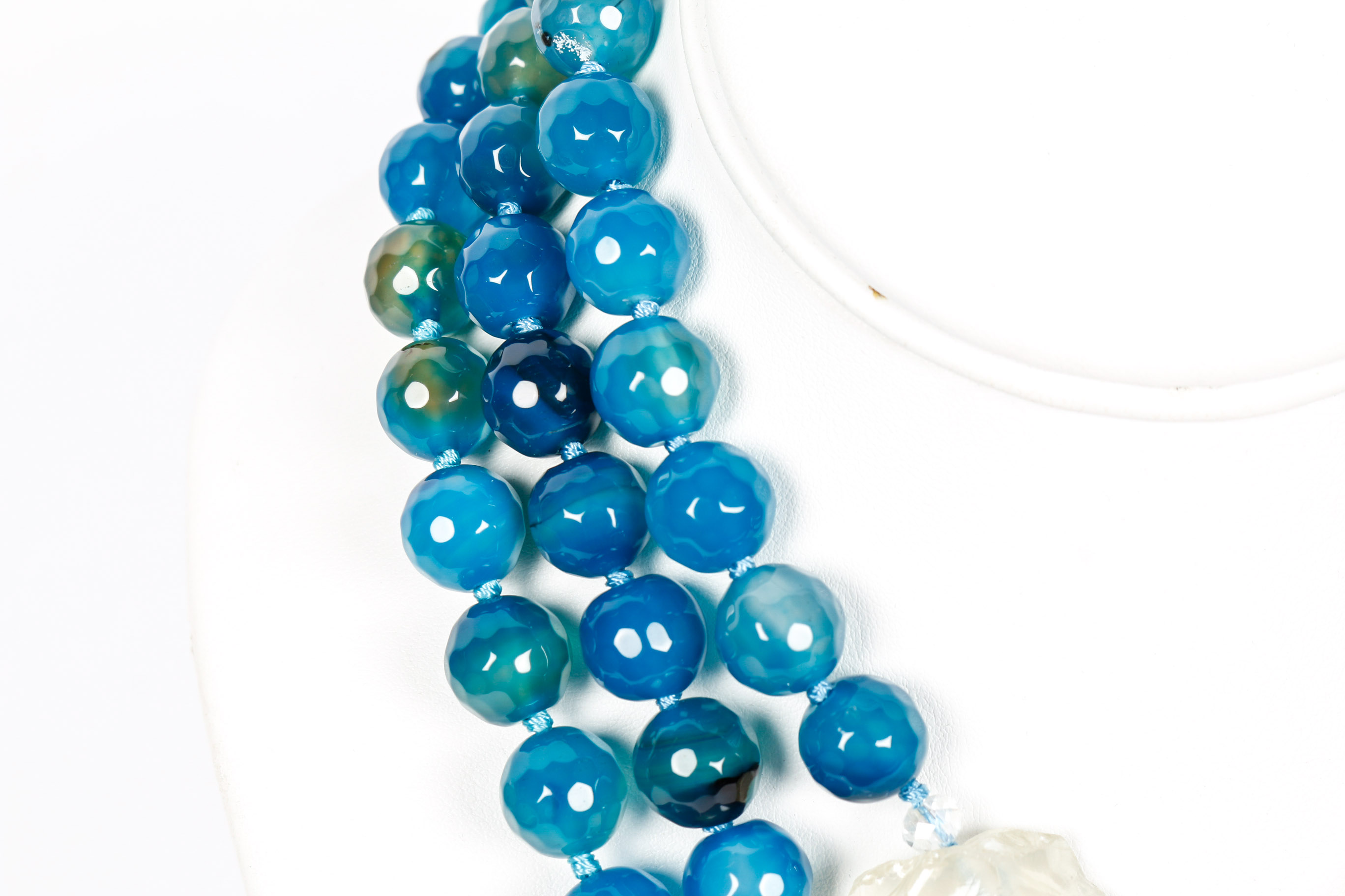 Rock Crystal Quartz Beaded Necklace