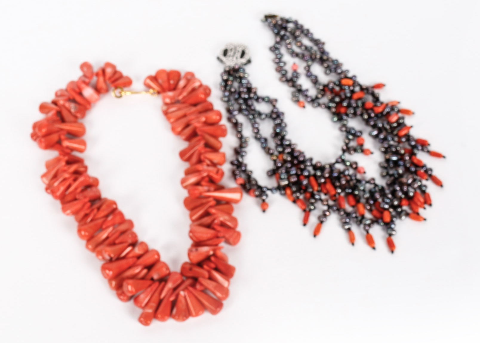 Pair of Coral Necklaces