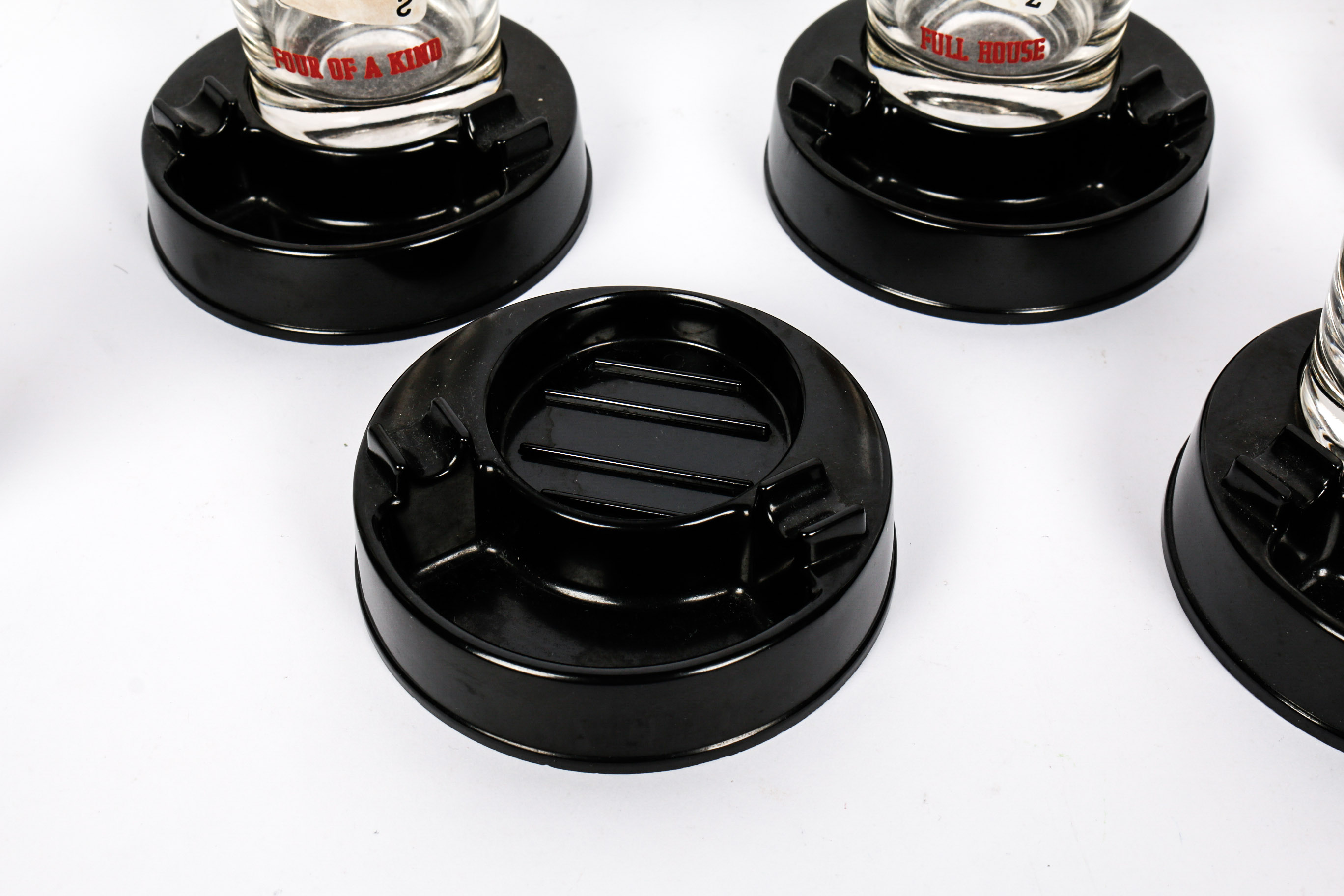 Poker Themed Glasses With Stands