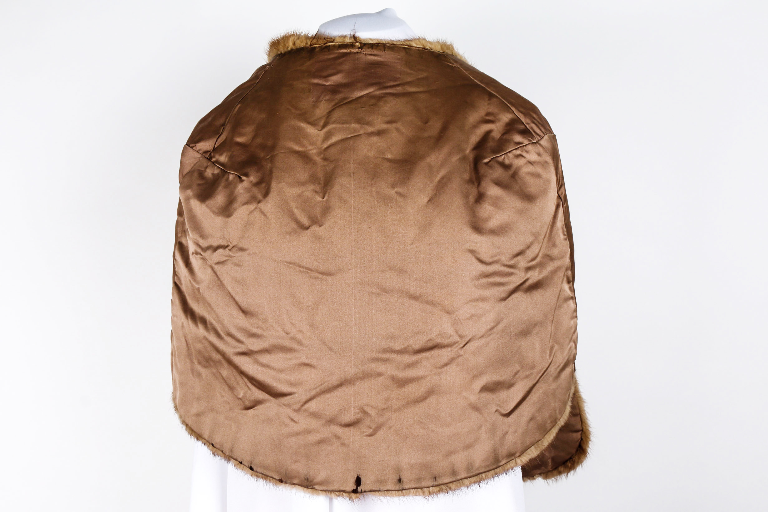 Vintage Muskrat Fur Stole