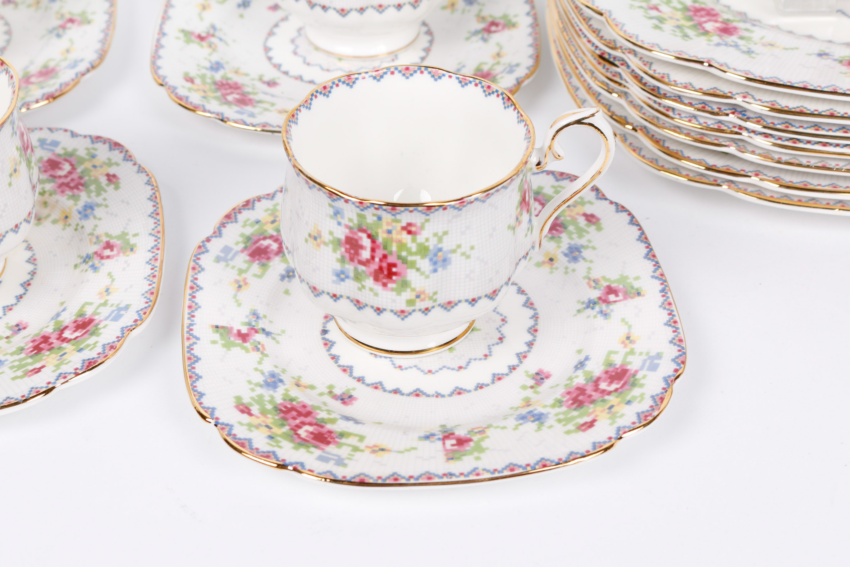 Set of Royal Albert Bone China in "Petite Point"