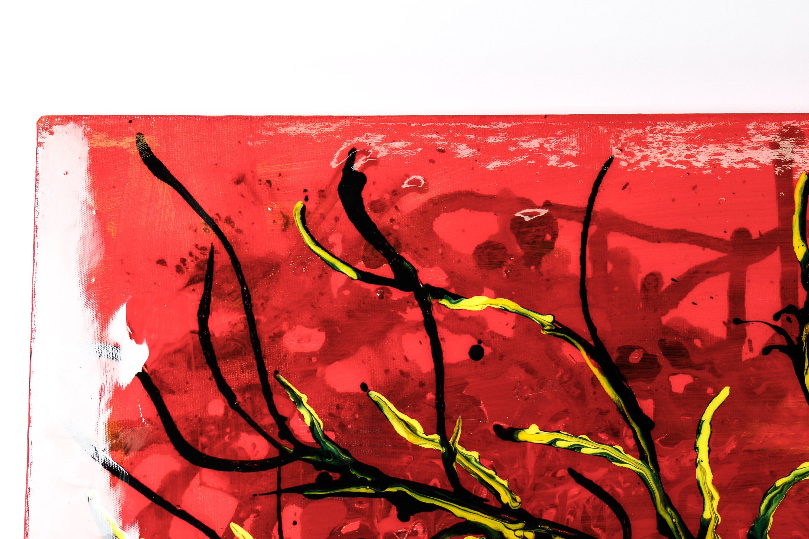 Signed Abstract Oil on Canvas