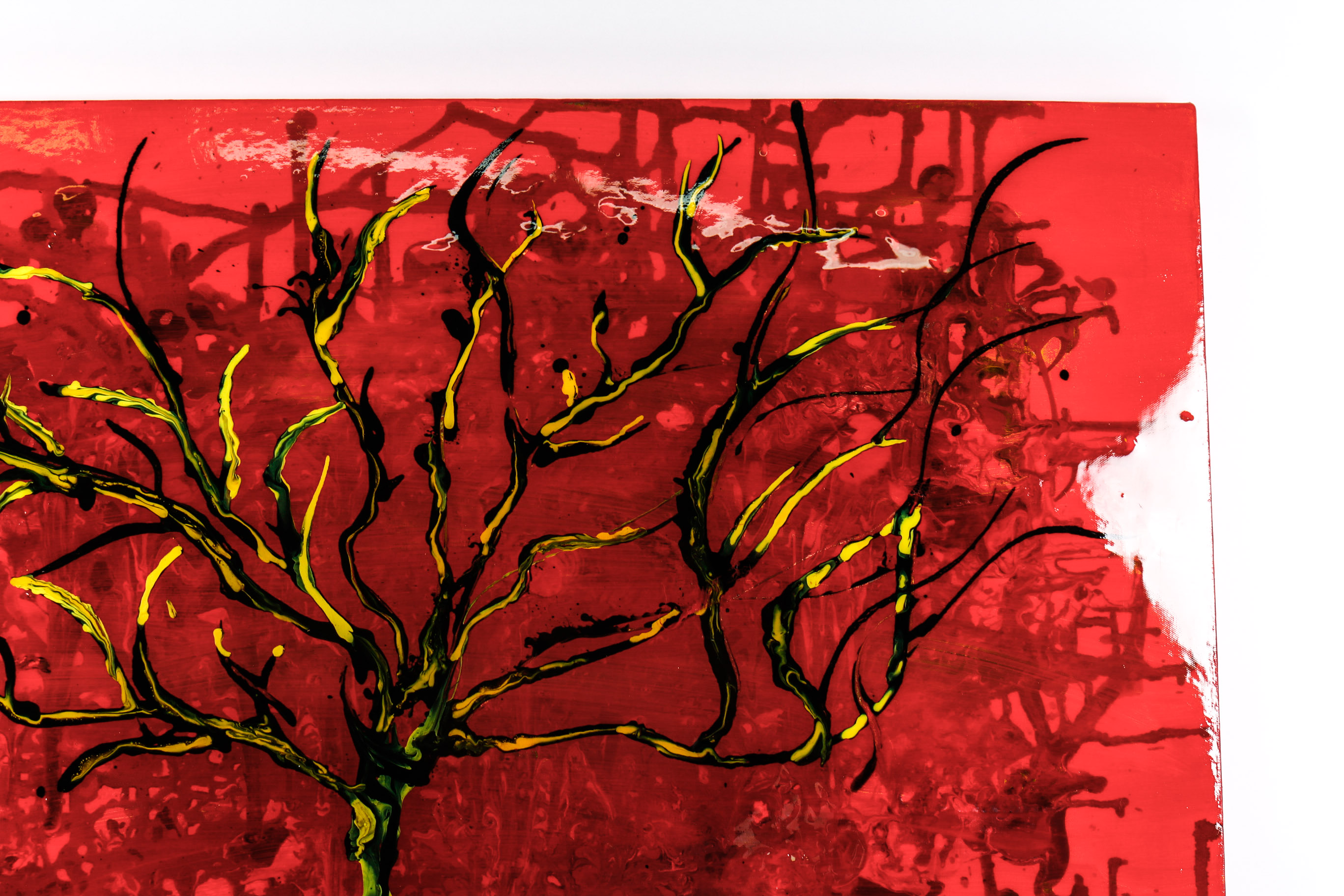 Signed Abstract Oil on Canvas