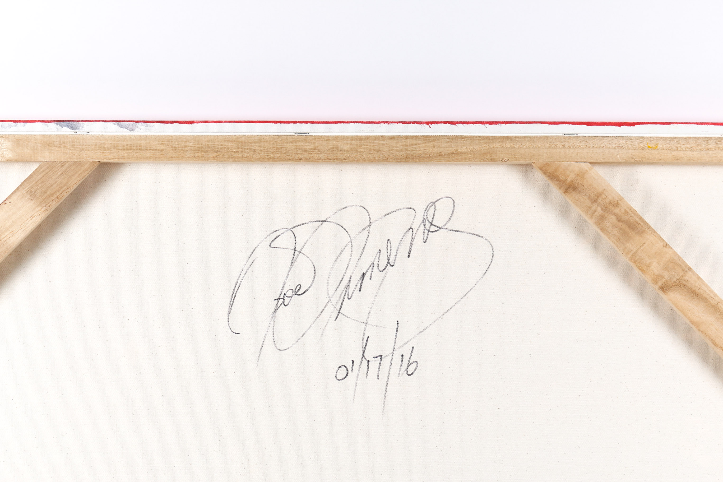 Signed Abstract Oil on Canvas