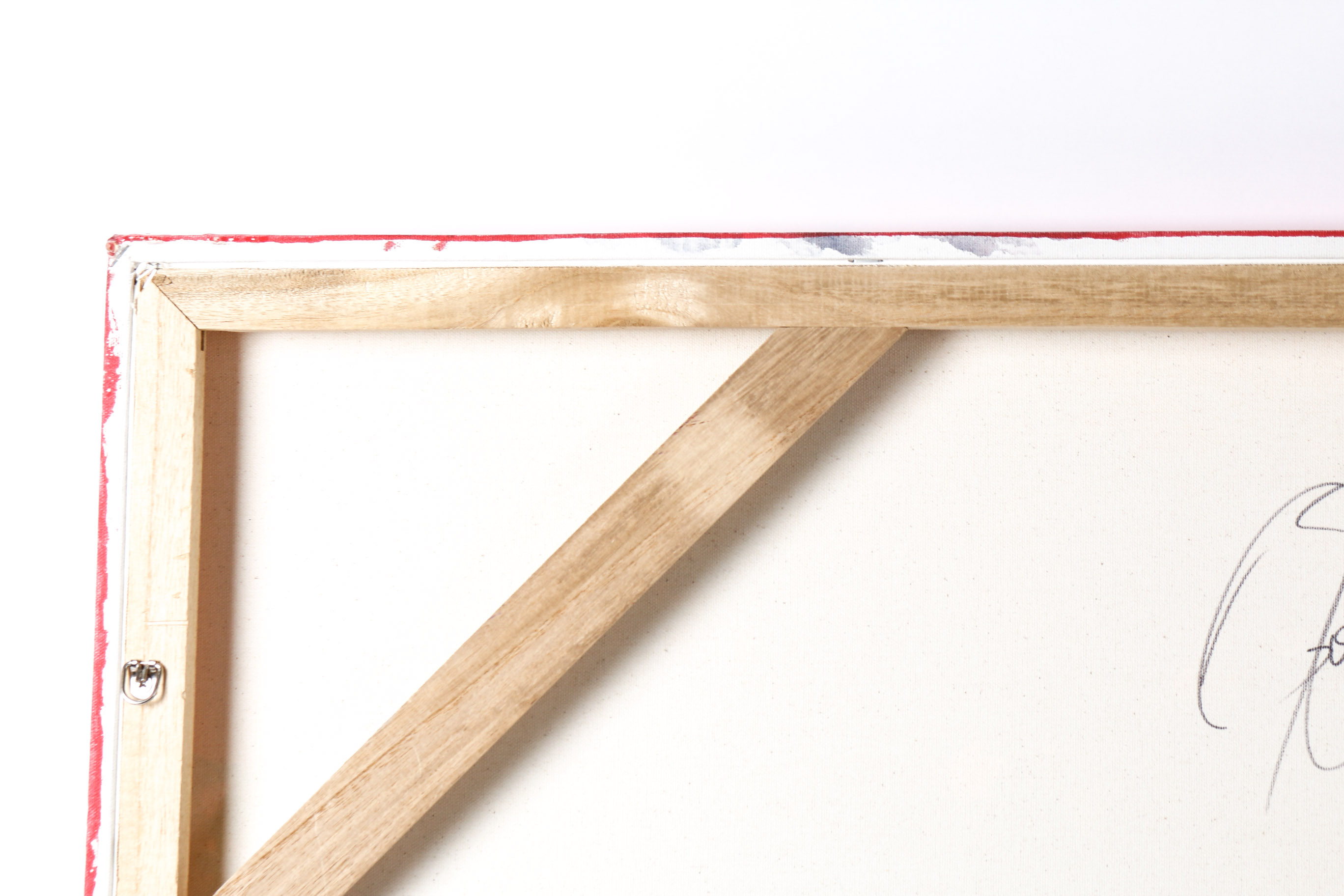 Signed Abstract Oil on Canvas