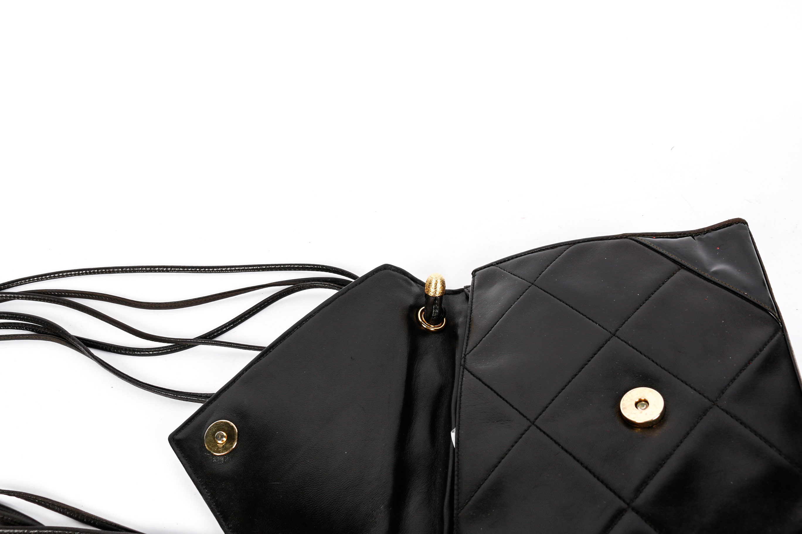 Vintage Chanel Black Leather Handbag