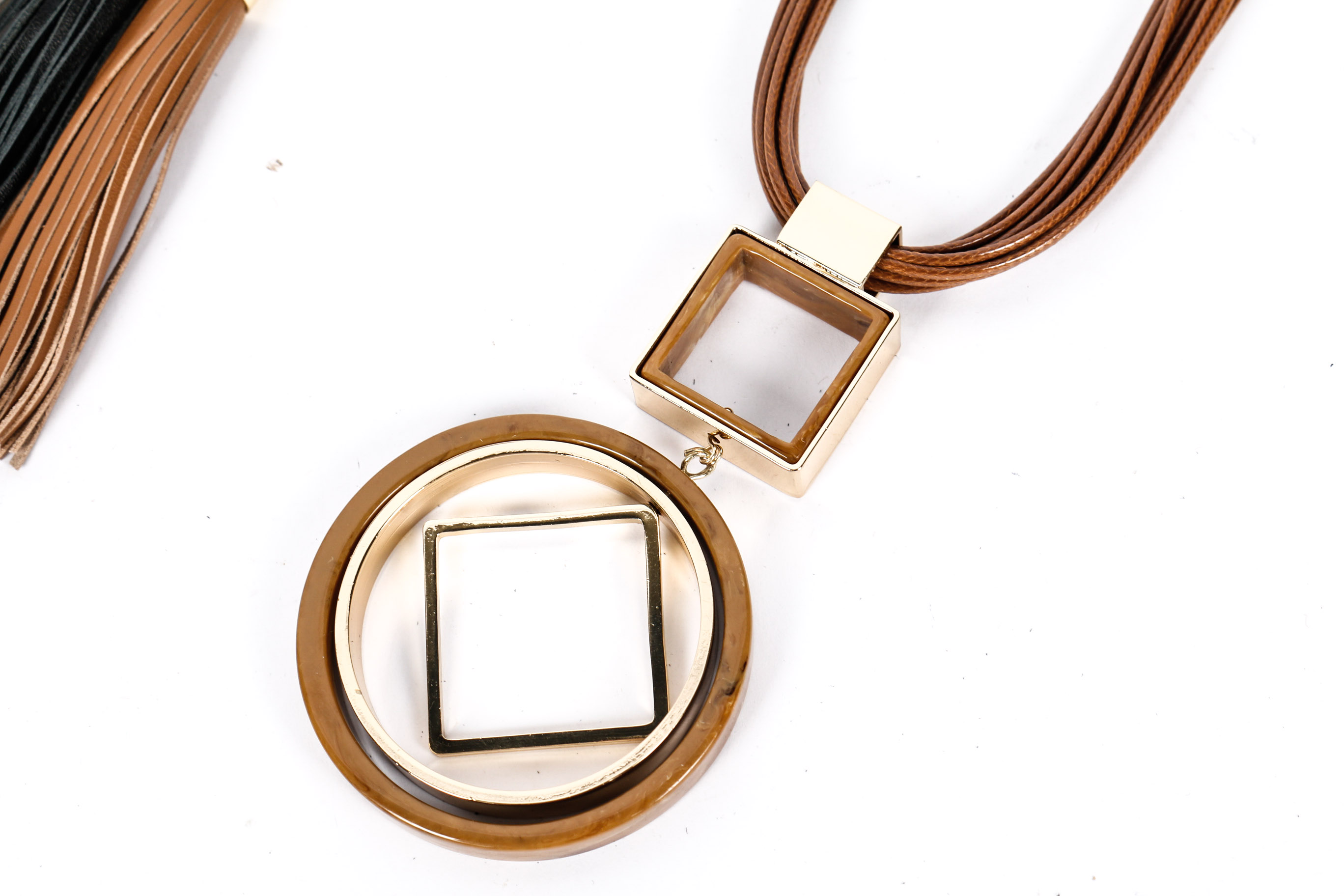 Collection of Leather Necklaces and Charms